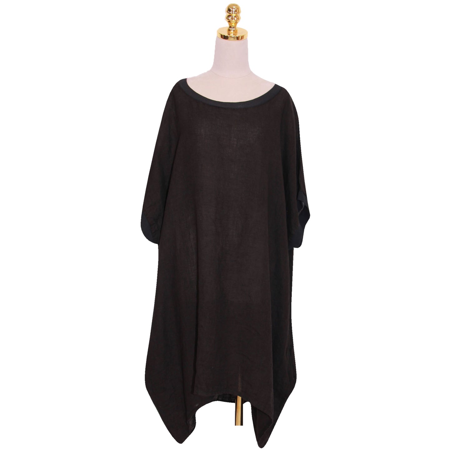 Effortlessly Chic: Women's Linen Baggy Top for Plus Size Comfort