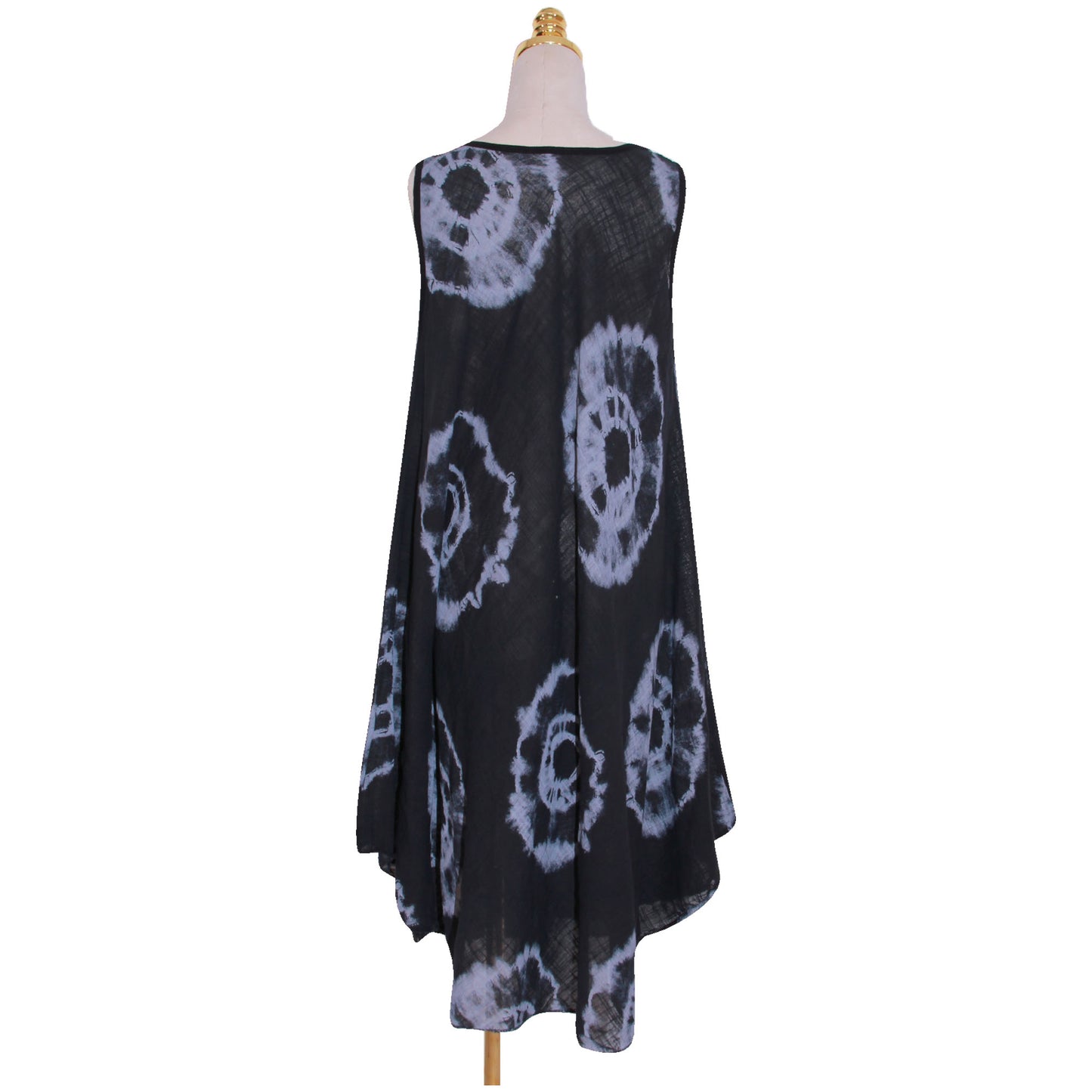 Tie-dye skaterjurk voor dames met print: mouwloze mode