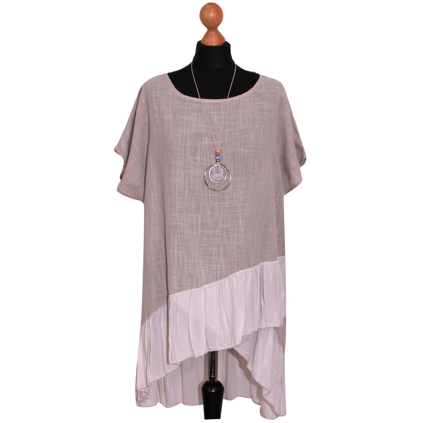Italian Step Hem Women's Plain Top: Simple and Stylish