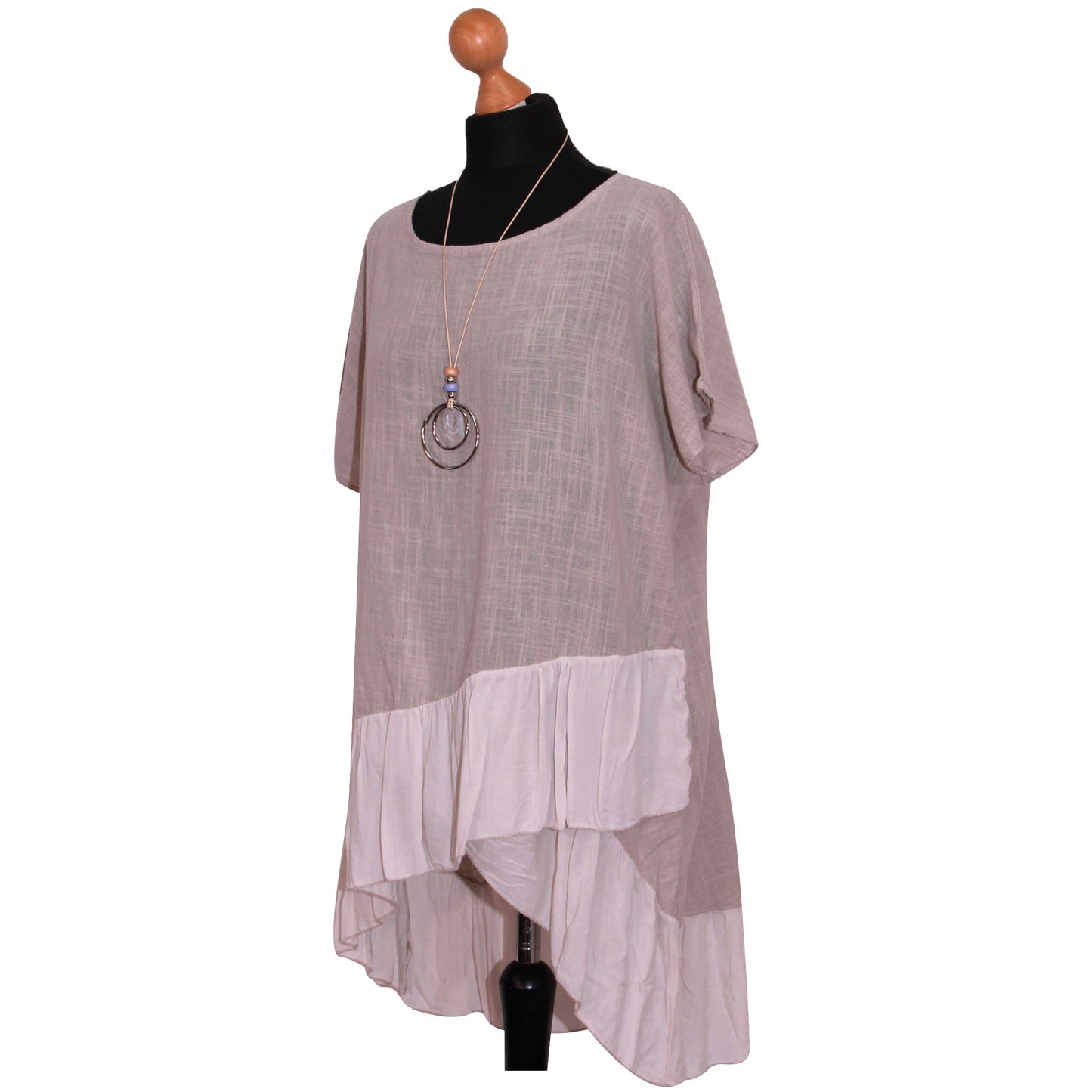 Italian Step Hem Women's Plain Top: Simple and Stylish