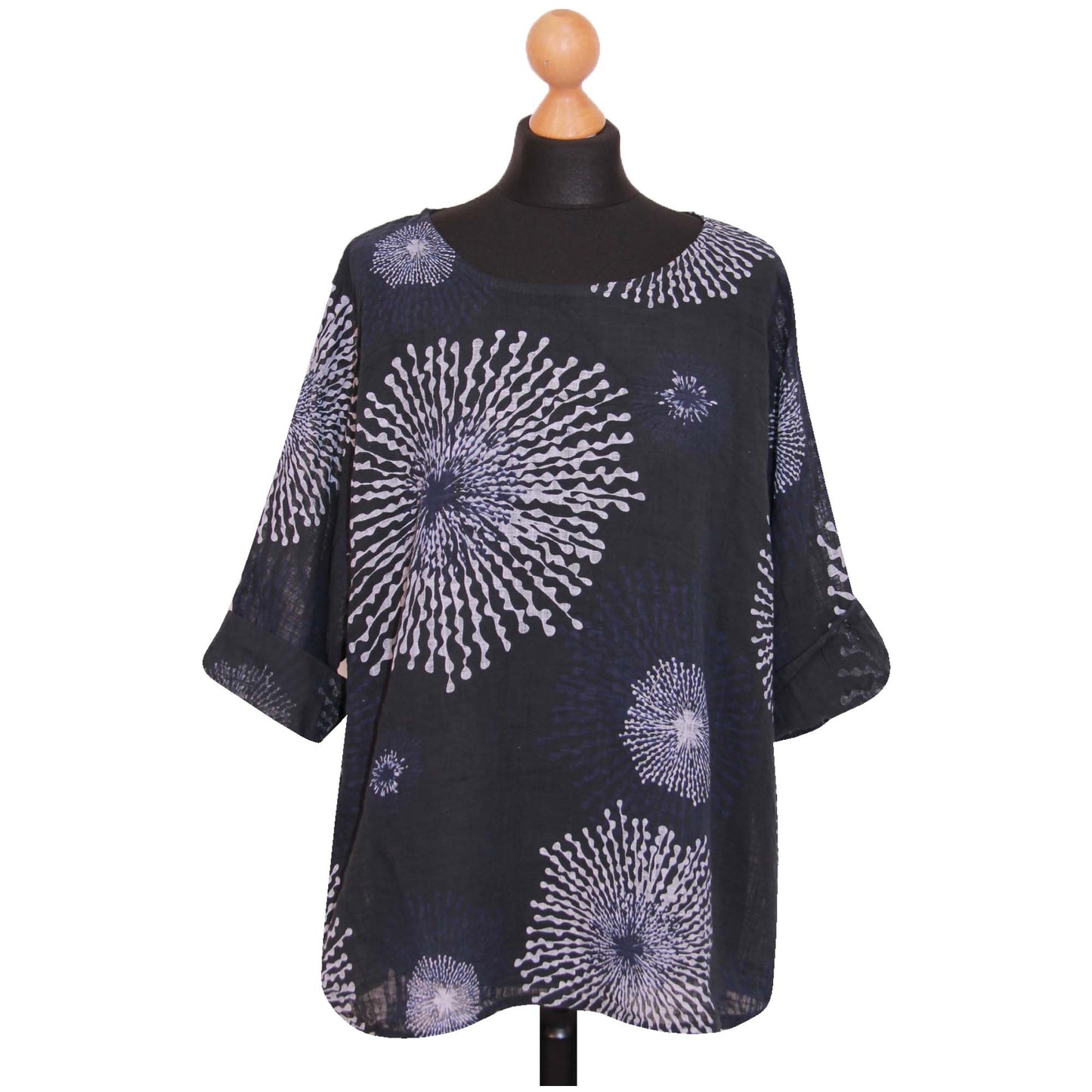 Gecropt topje met Italiaanse spetterprint - Trendy en opvallend