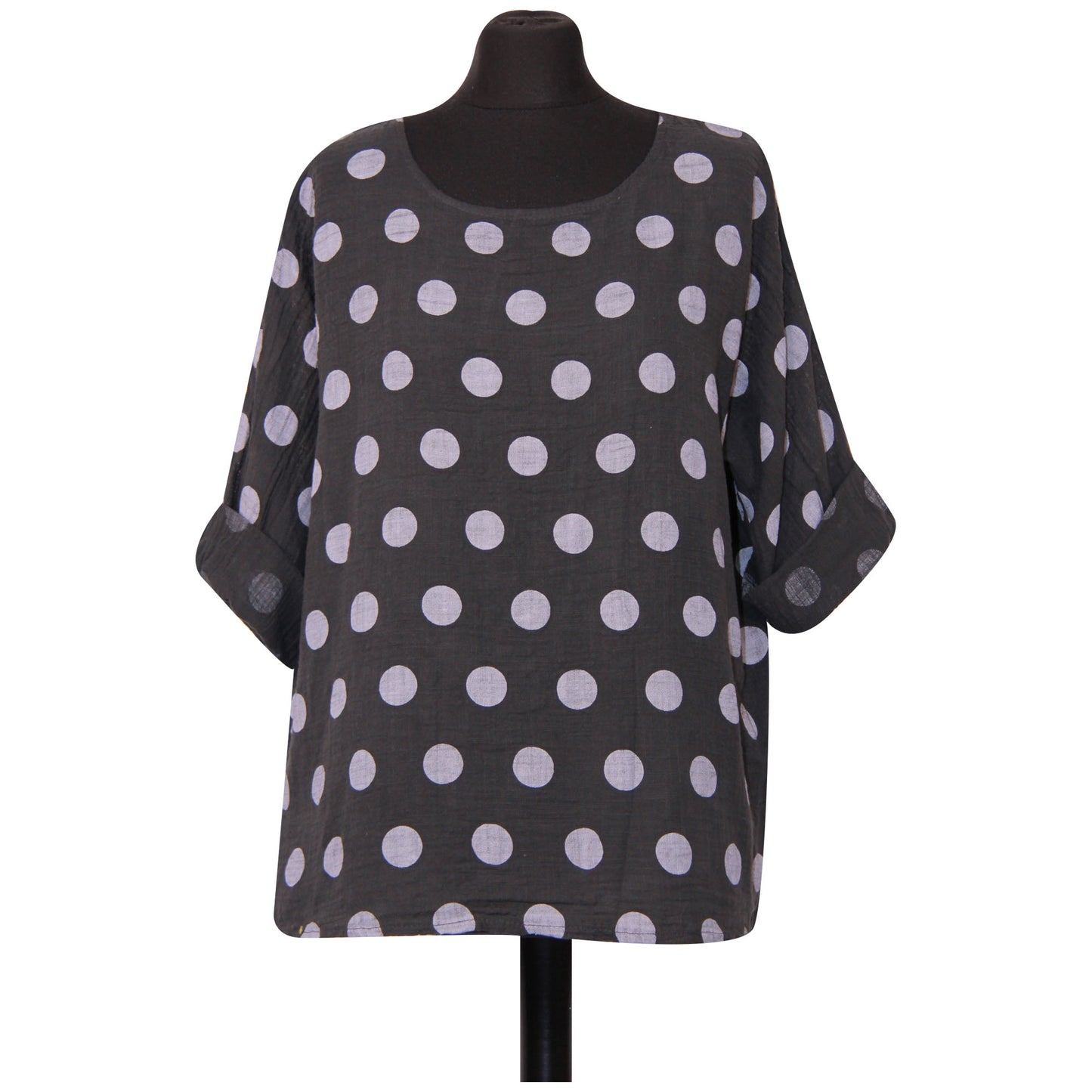 Croptop met Italiaanse stippen voor dames