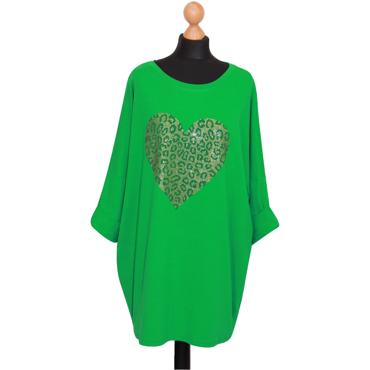Dames Italiaanse harttop Dames katoenen tuniektop met dierenprint