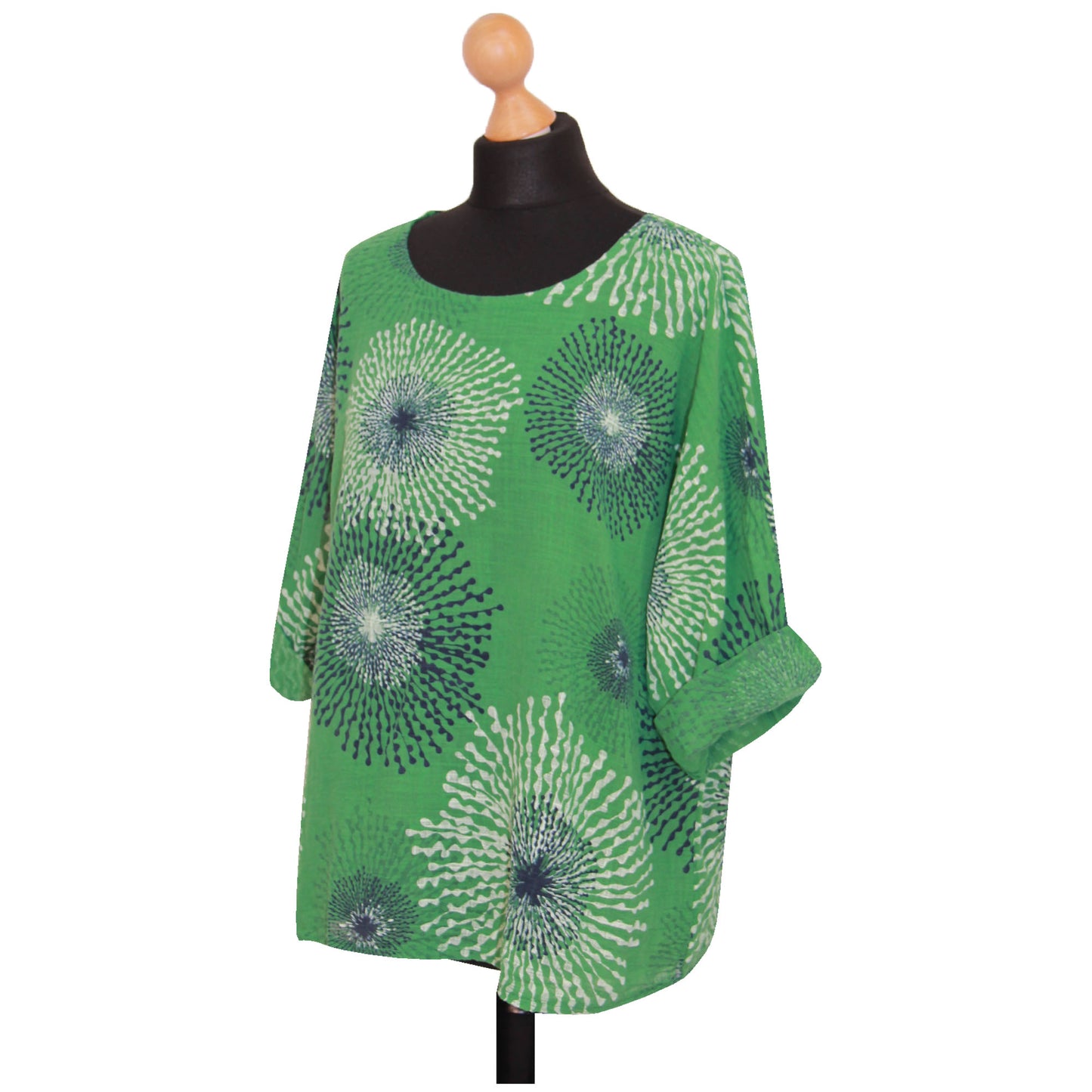Gecropt topje met Italiaanse spetterprint - Trendy en opvallend