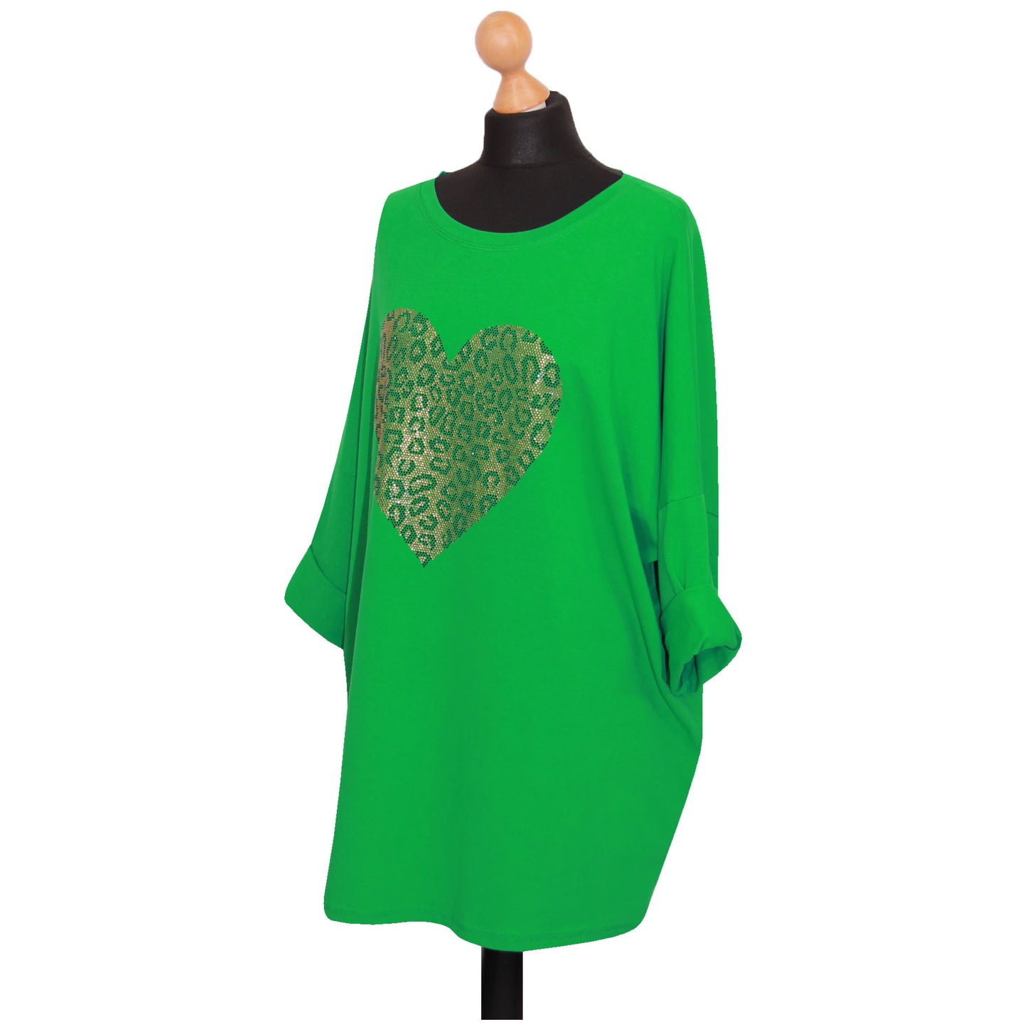 Dames Italiaanse harttop Dames katoenen tuniektop met dierenprint