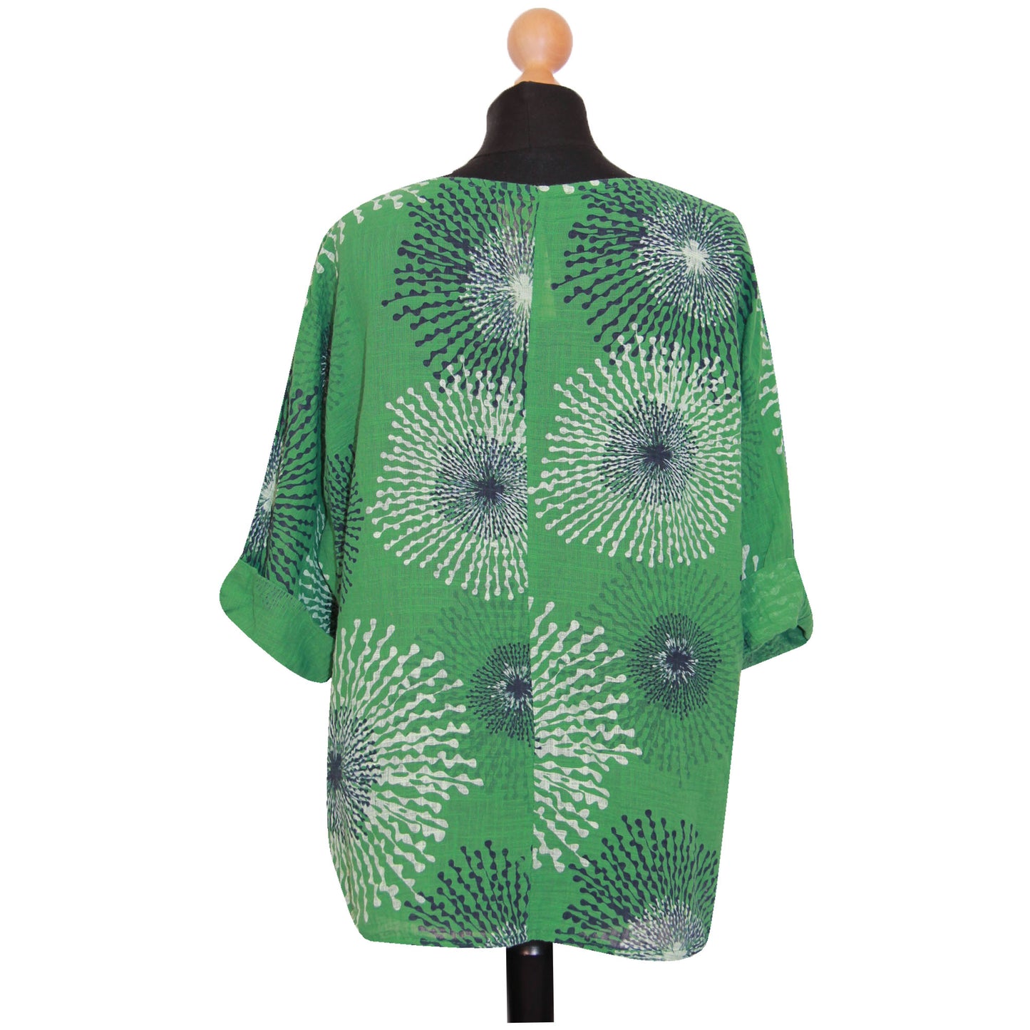 Gecropt topje met Italiaanse spetterprint - Trendy en opvallend