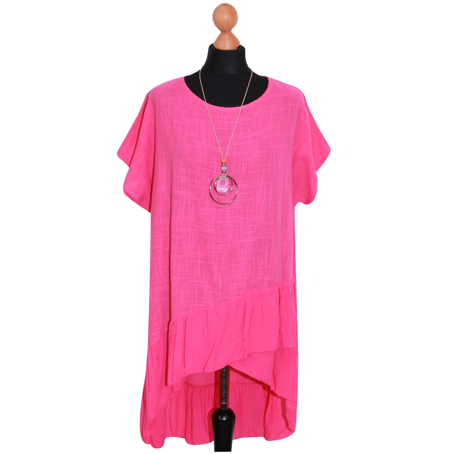 Italian Step Hem Women's Plain Top: Simple and Stylish