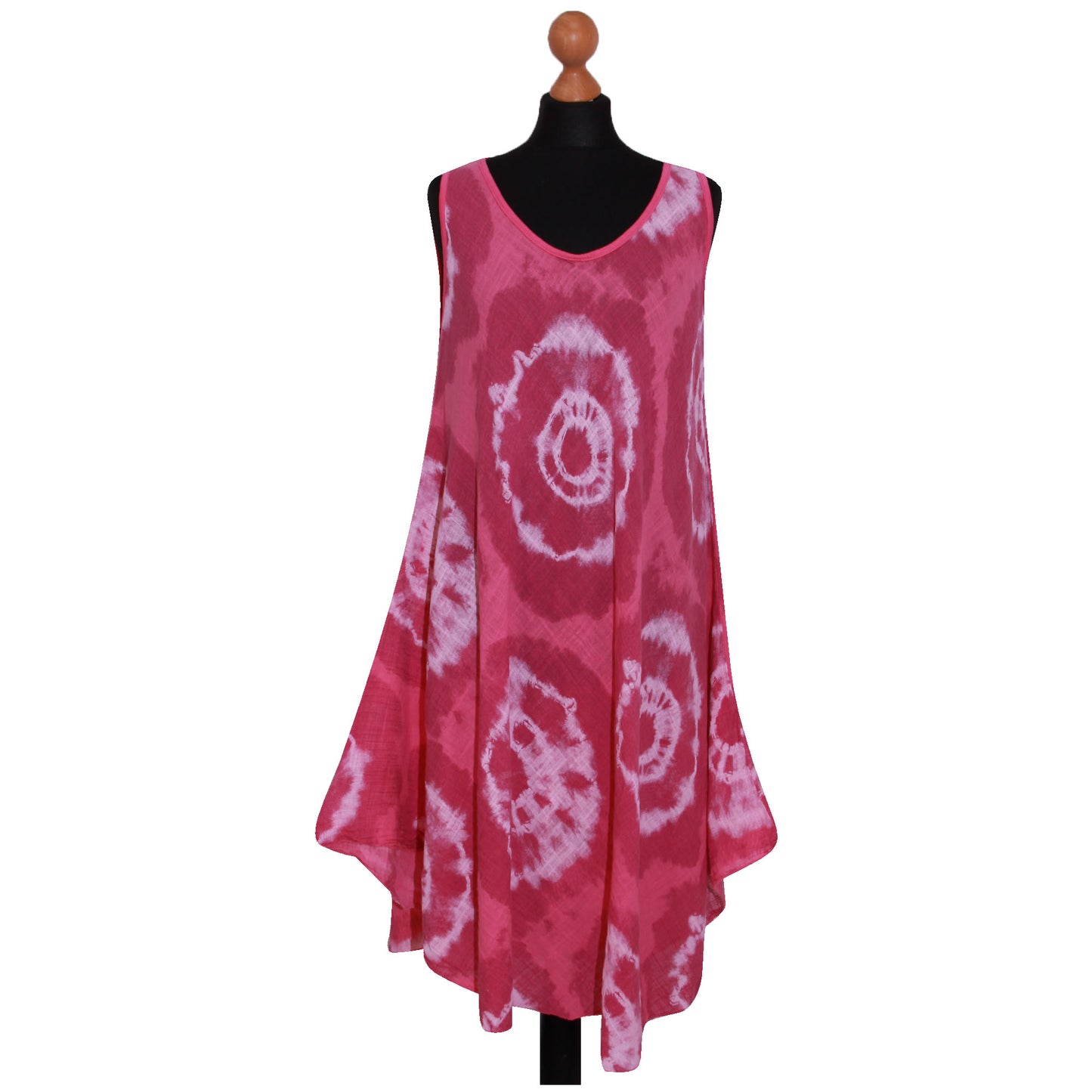Tie-dye skaterjurk voor dames met print: mouwloze mode