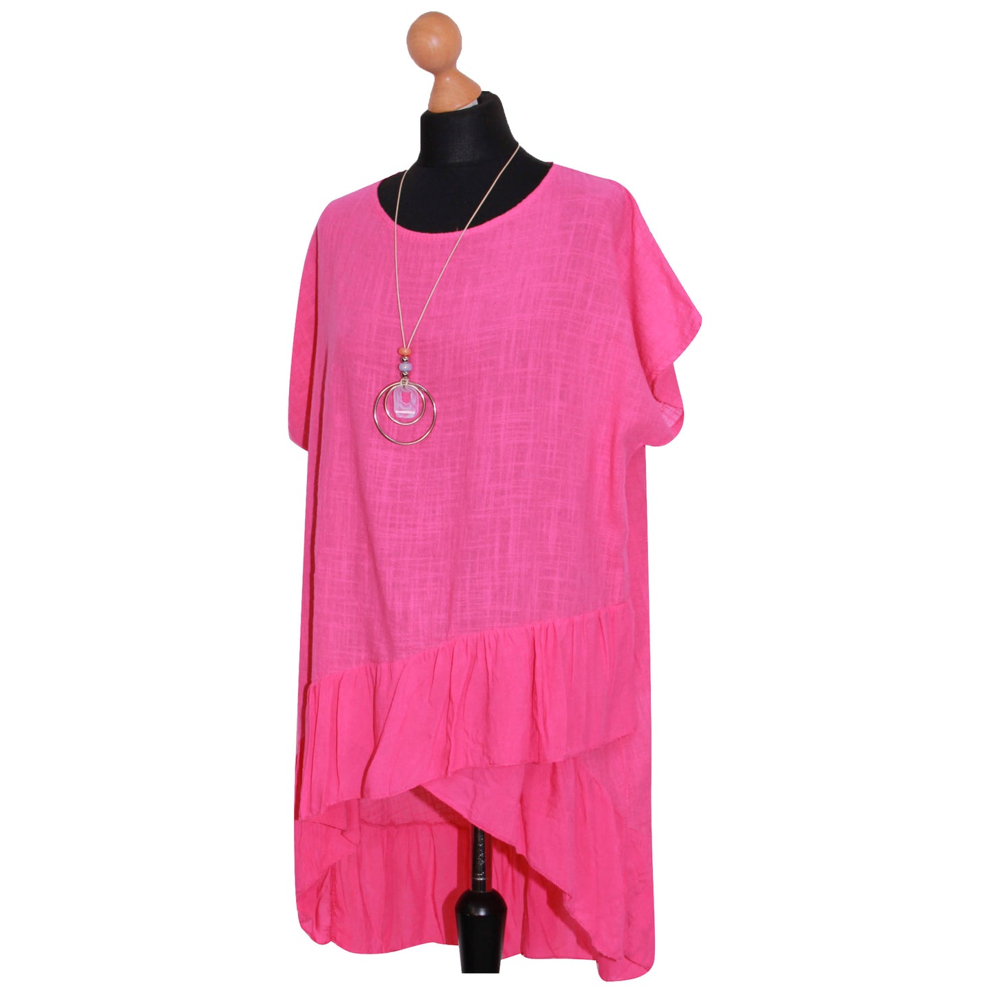 Italian Step Hem Women's Plain Top: Simple and Stylish
