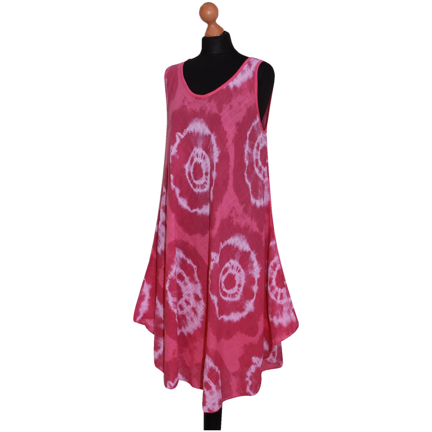 Tie-dye skaterjurk voor dames met print: mouwloze mode