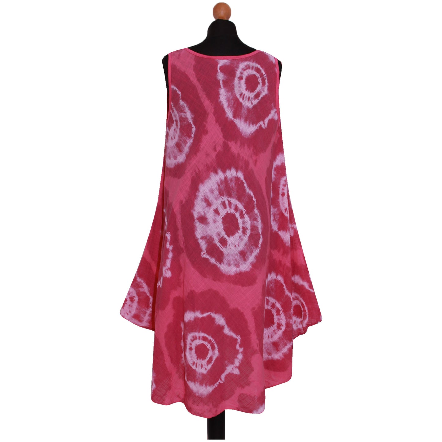 Tie-dye skaterjurk voor dames met print: mouwloze mode