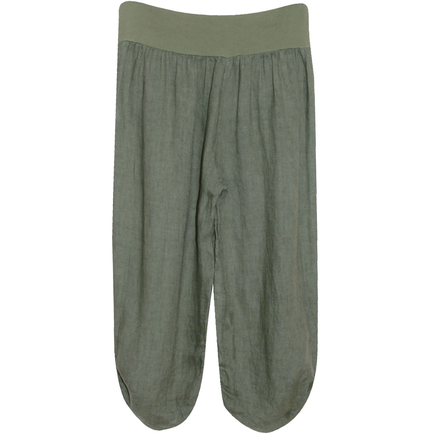 Ladies Linen Capri Trouser: Stylish 3/4 Length Women's Shorts Reg Size - Perfect Gift