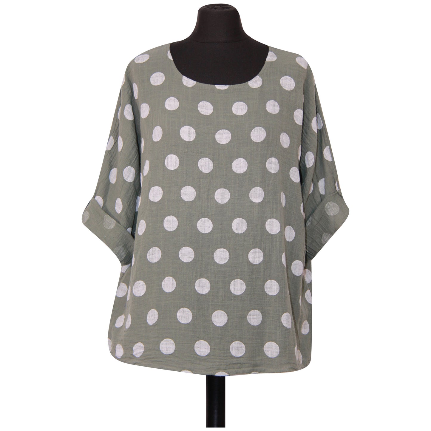 Croptop met Italiaanse stippen voor dames