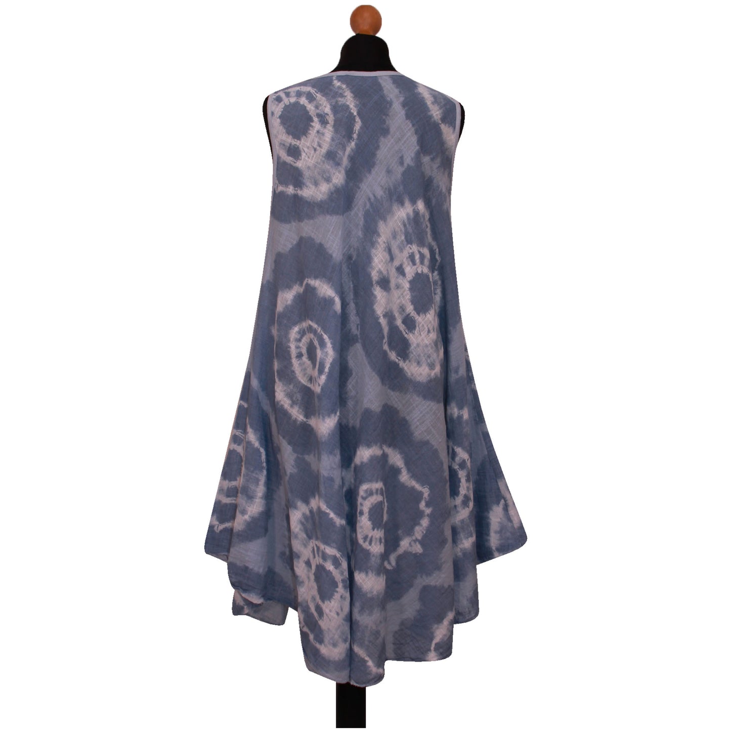 Tie-dye skaterjurk voor dames met print: mouwloze mode