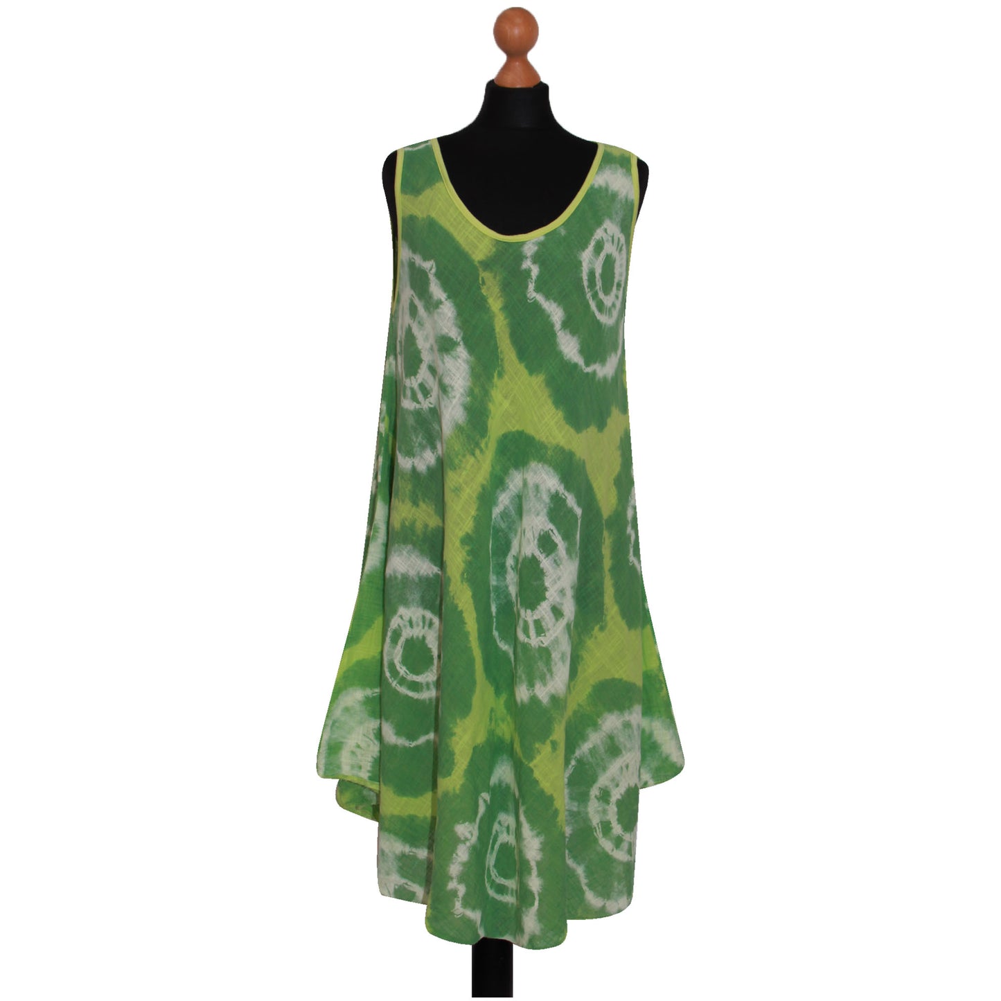 Tie-dye skaterjurk voor dames met print: mouwloze mode