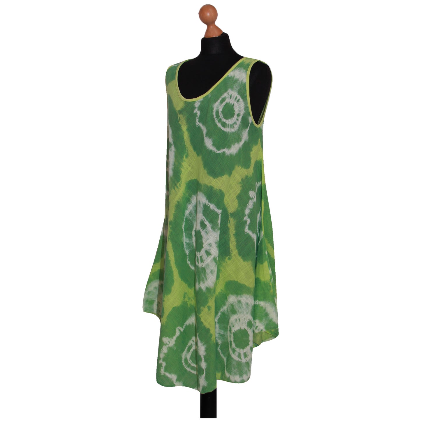 Tie-dye skaterjurk voor dames met print: mouwloze mode