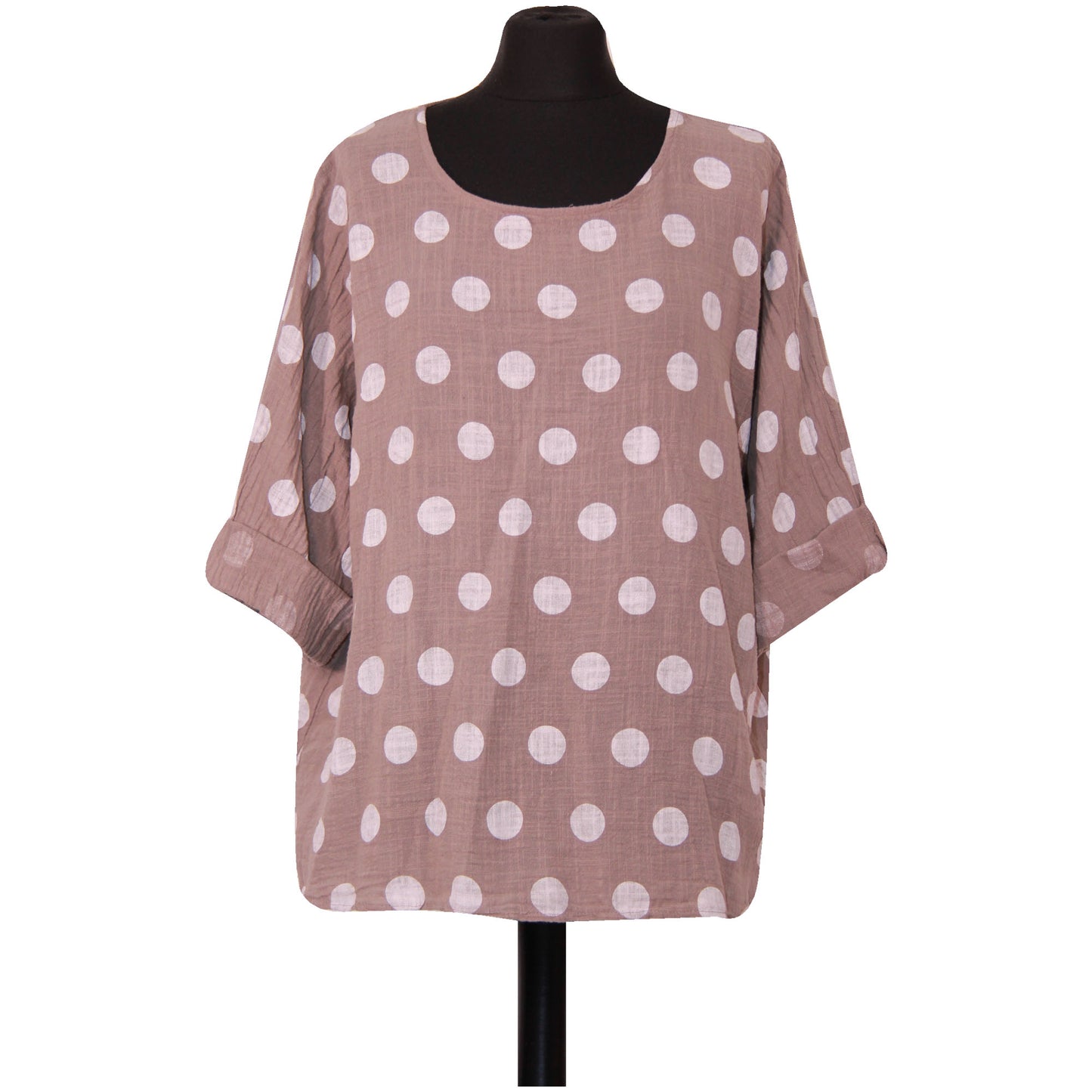 Croptop met Italiaanse stippen voor dames