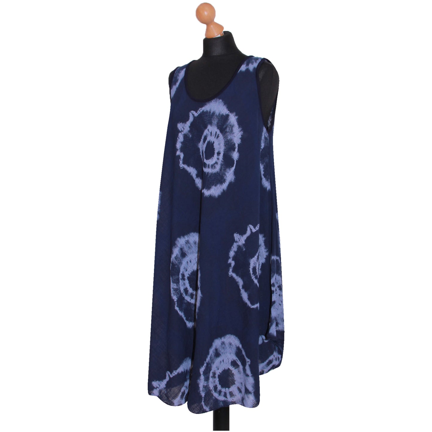 Tie-dye skaterjurk voor dames met print: mouwloze mode
