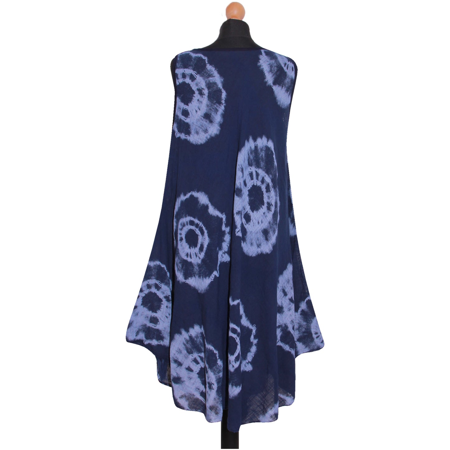 Tie-dye skaterjurk voor dames met print: mouwloze mode