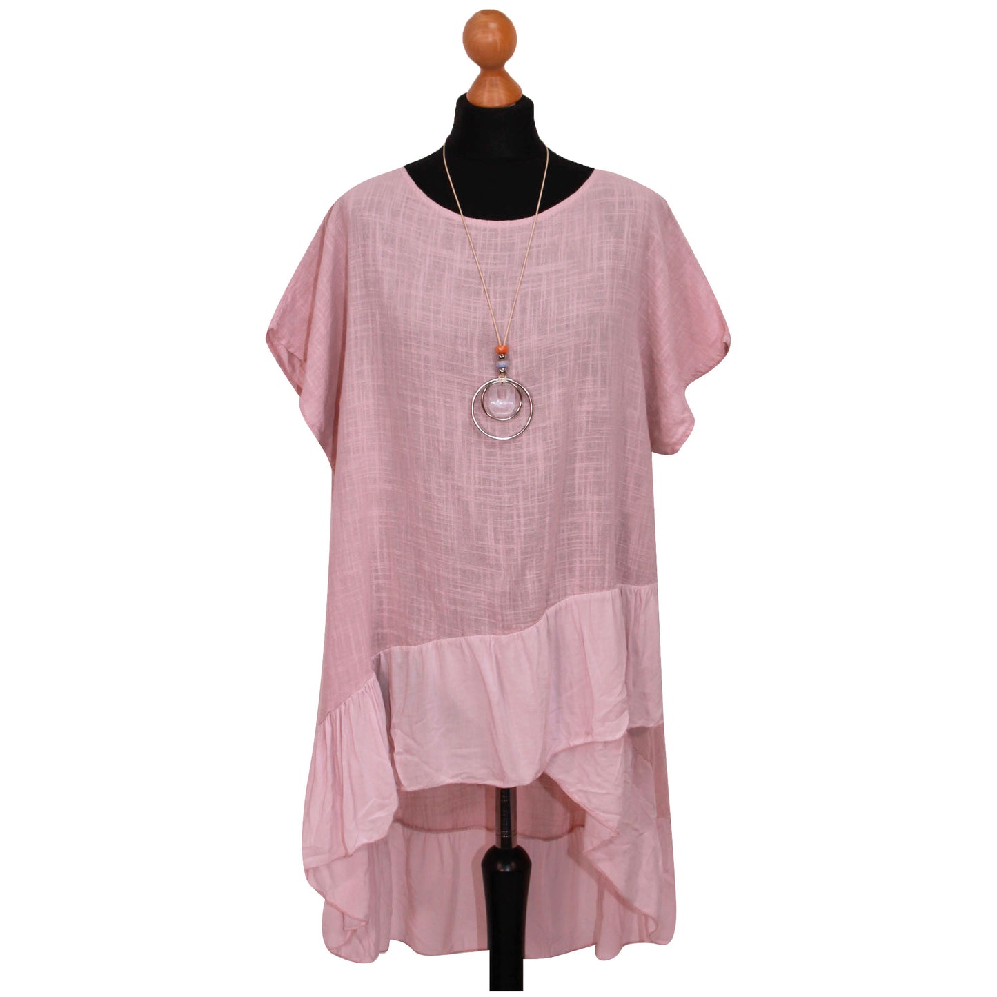 Italian Step Hem Women's Plain Top: Simple and Stylish