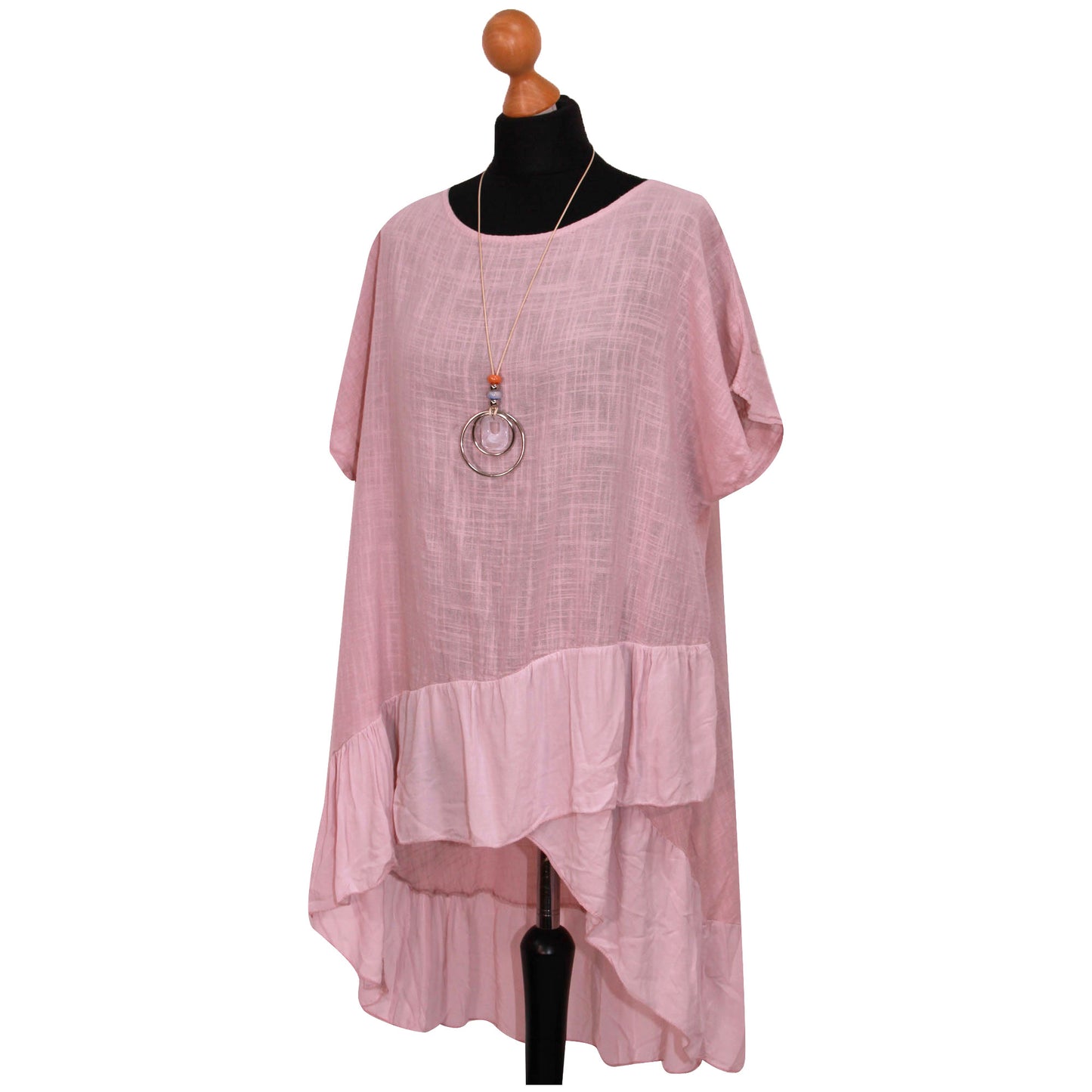 Italian Step Hem Women's Plain Top: Simple and Stylish