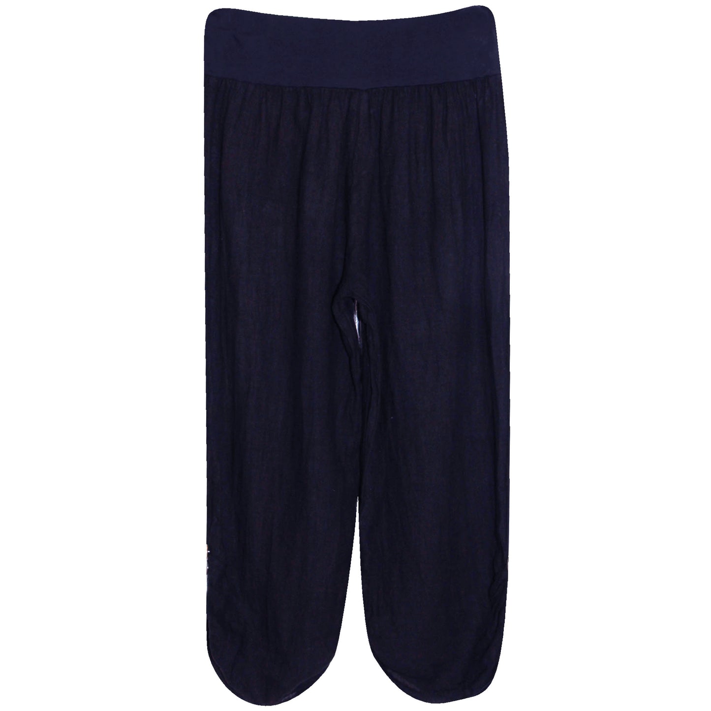 Ladies Linen Capri Trouser: Stylish 3/4 Length Women's Shorts Reg Size - Perfect Gift