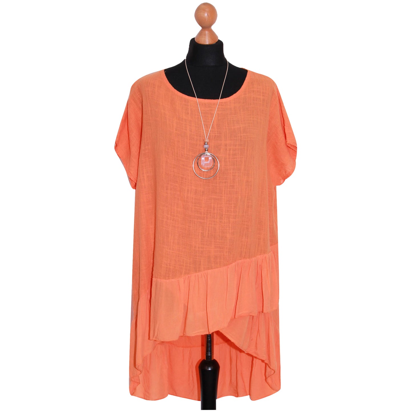 Italian Step Hem Women's Plain Top: Simple and Stylish