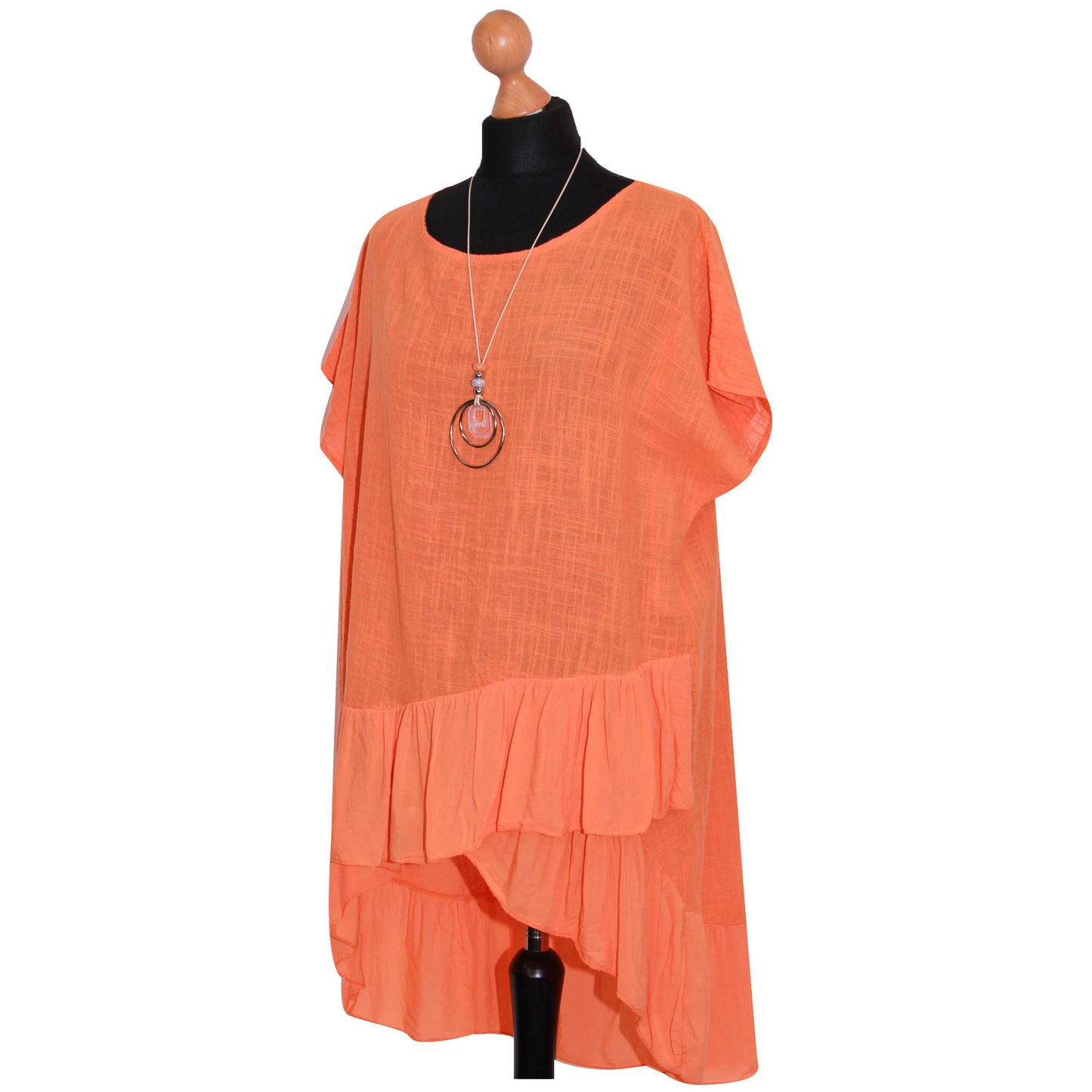 Italian Step Hem Women's Plain Top: Simple and Stylish
