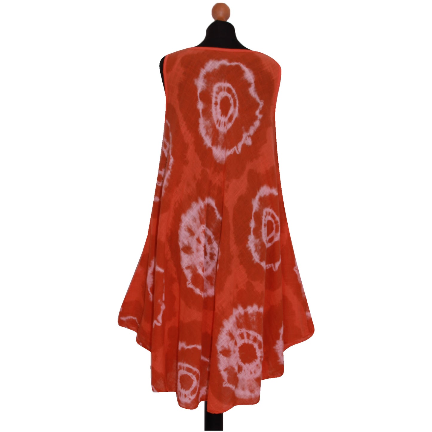 Tie-dye skaterjurk voor dames met print: mouwloze mode