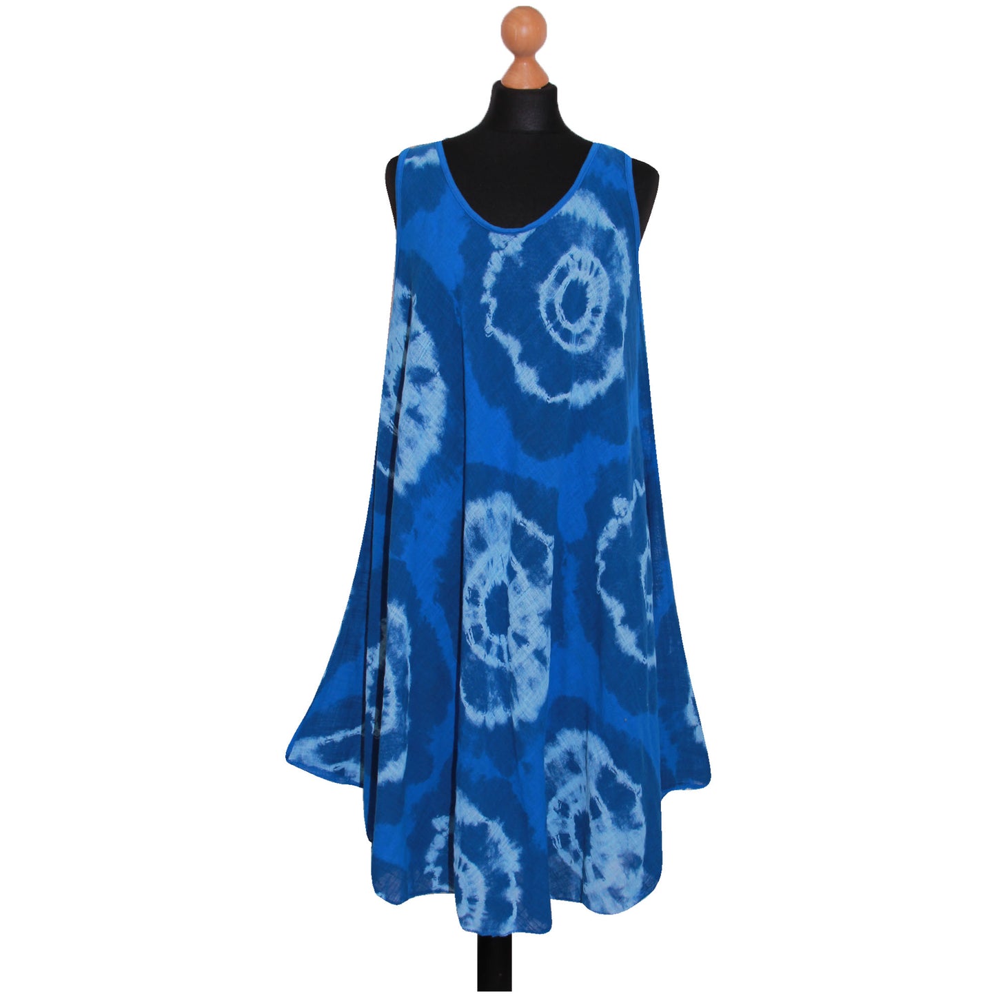 Tie-dye skaterjurk voor dames met print: mouwloze mode