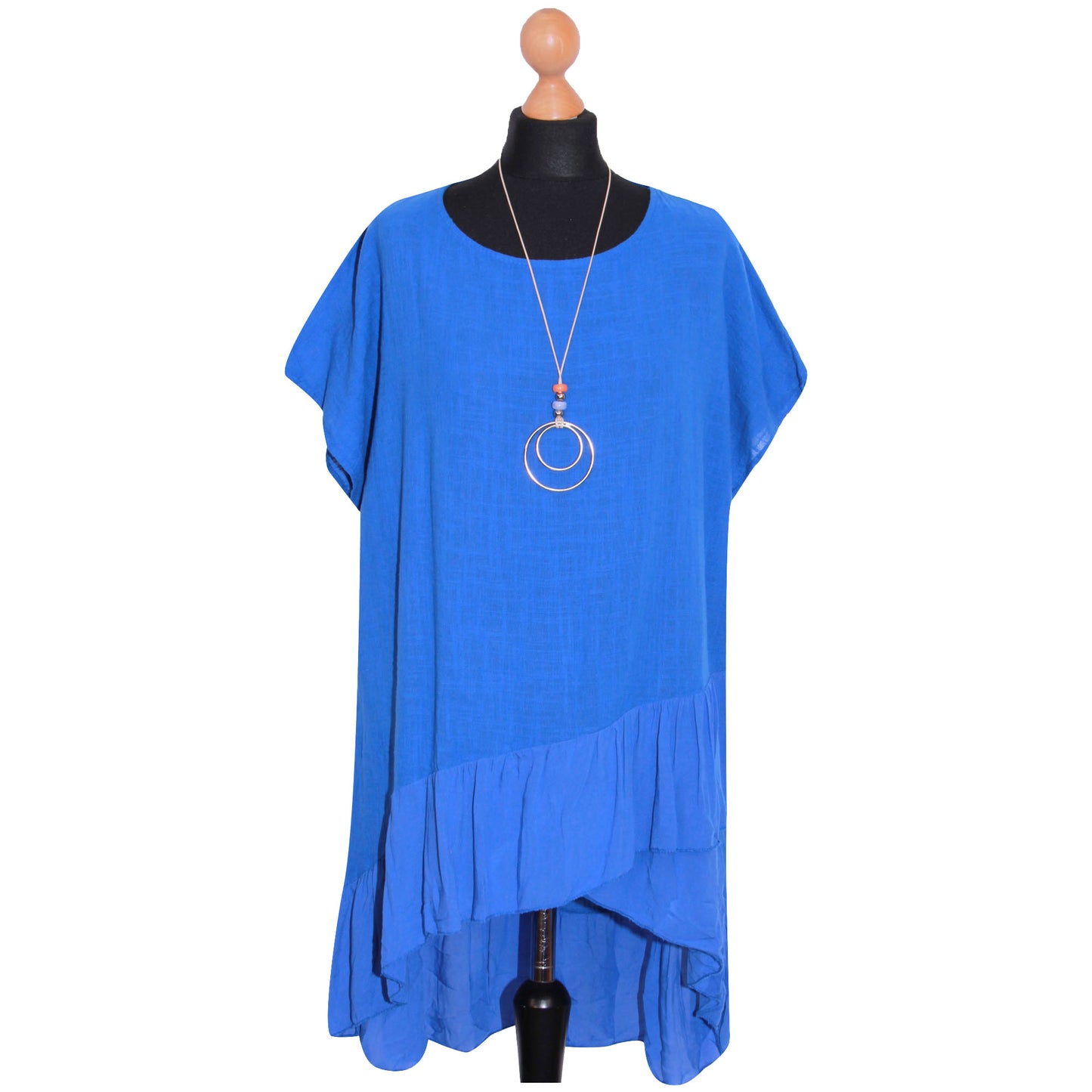 Italian Step Hem Women's Plain Top: Simple and Stylish