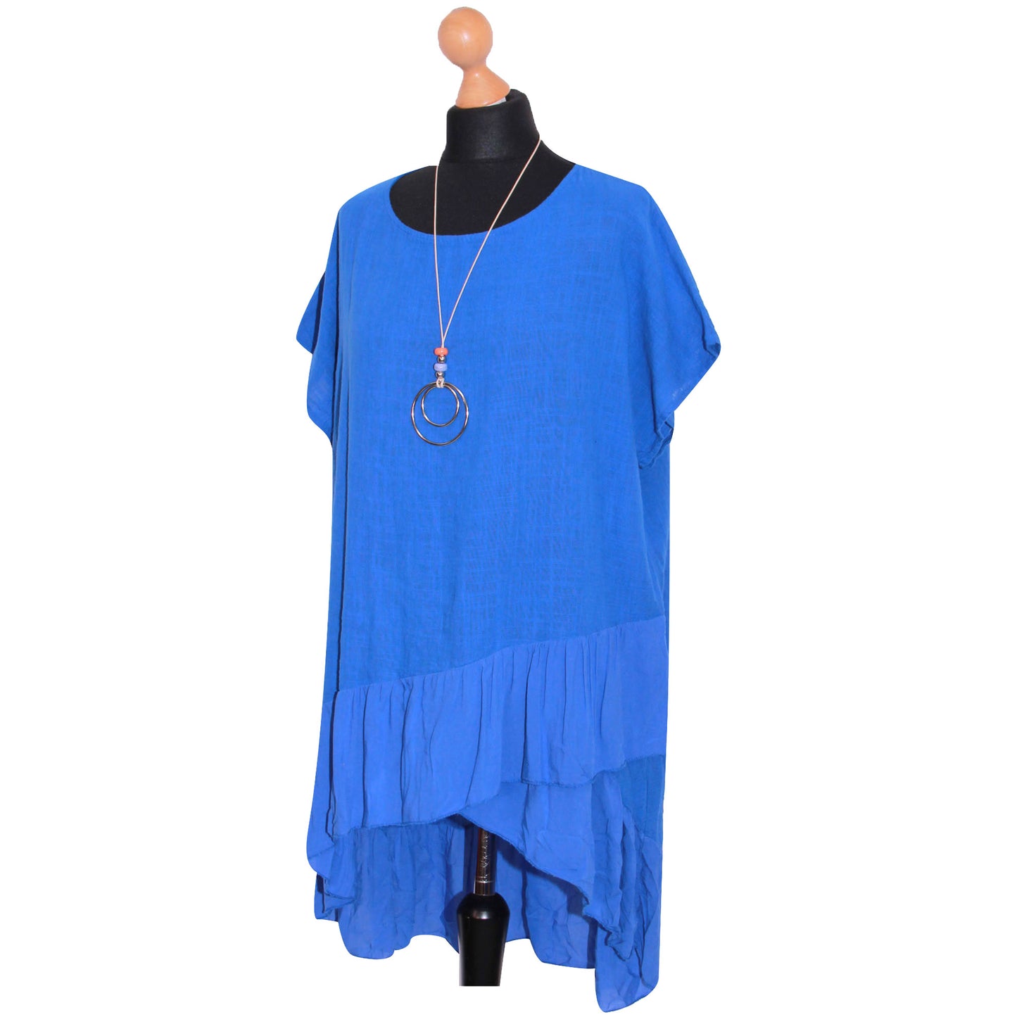 Italian Step Hem Women's Plain Top: Simple and Stylish