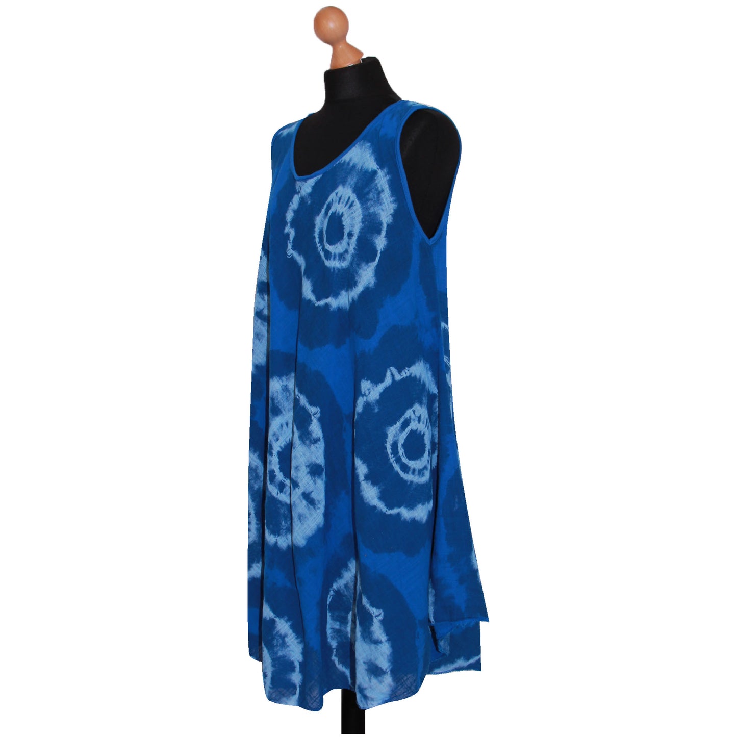 Tie-dye skaterjurk voor dames met print: mouwloze mode