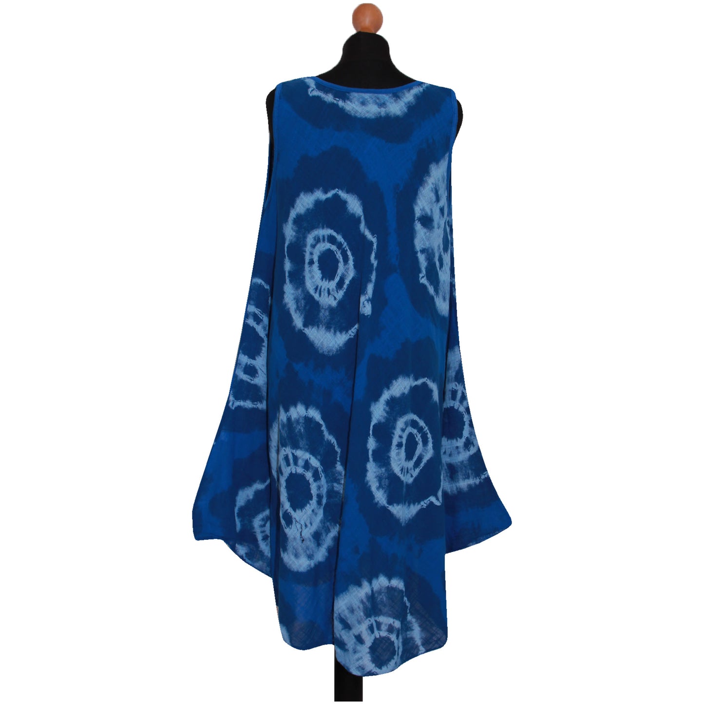 Tie-dye skaterjurk voor dames met print: mouwloze mode