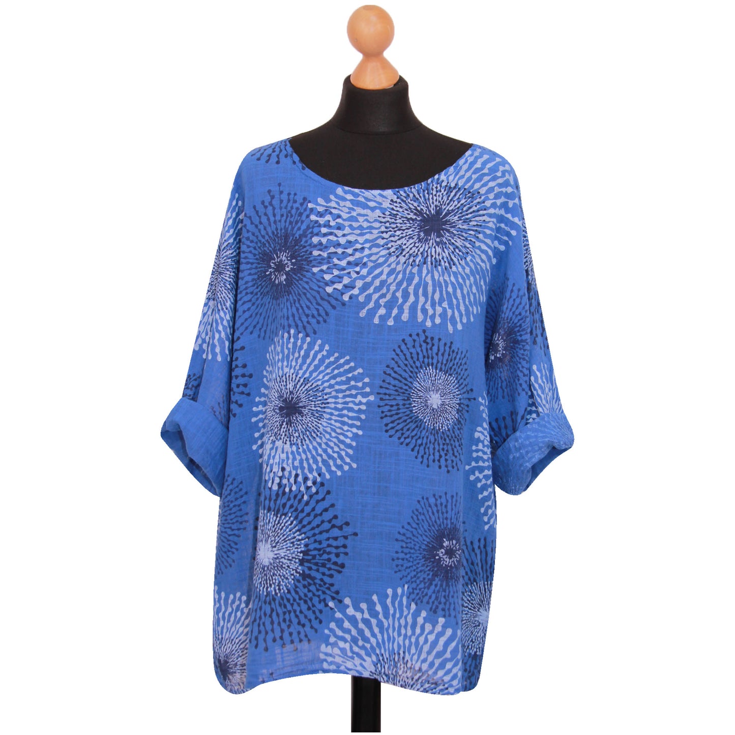Gecropt topje met Italiaanse spetterprint - Trendy en opvallend