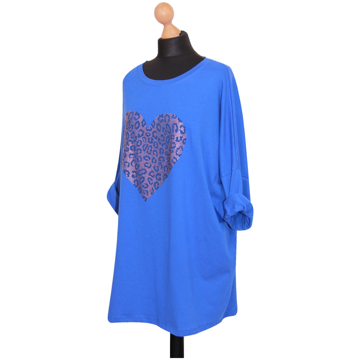 Dames Italiaanse harttop Dames katoenen tuniektop met dierenprint