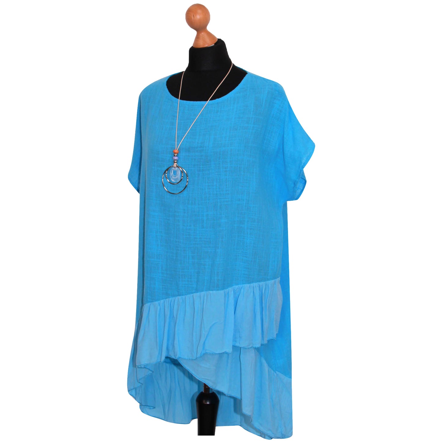 Italian Step Hem Women's Plain Top: Simple and Stylish