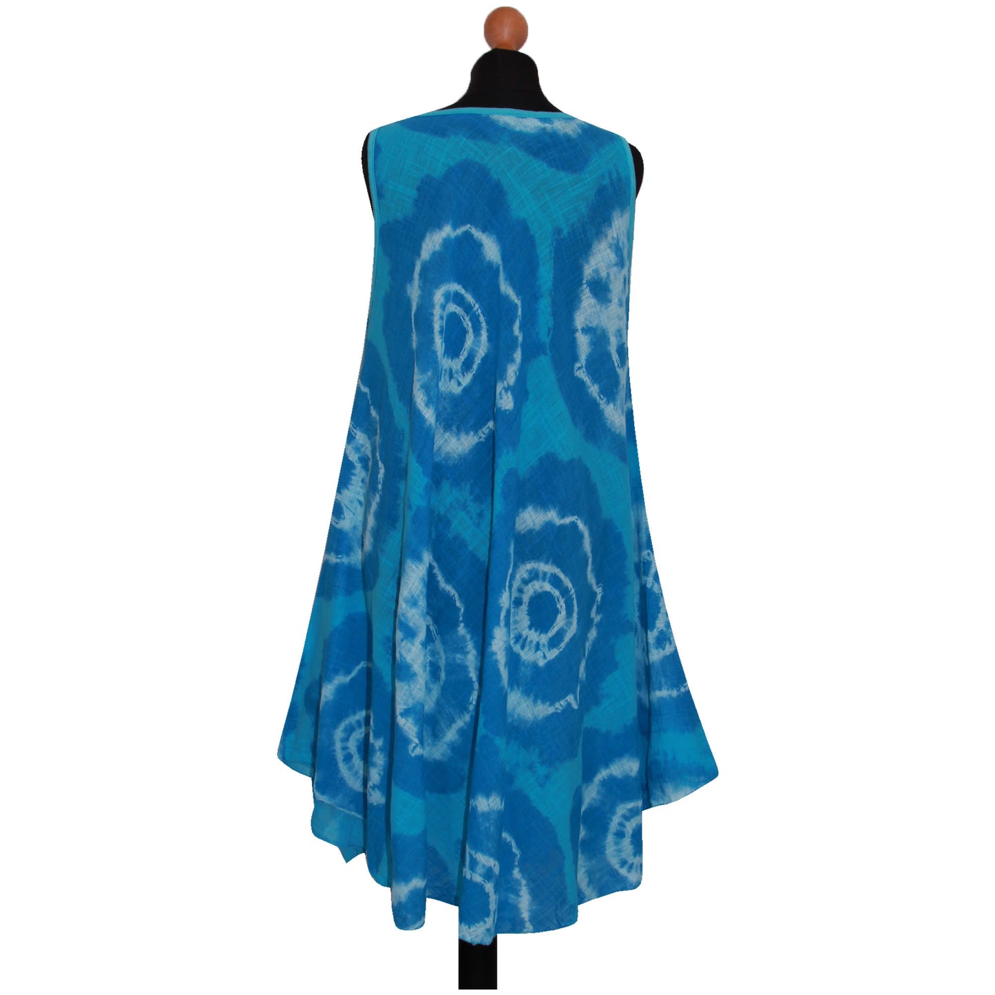 Tie-dye skaterjurk voor dames met print: mouwloze mode