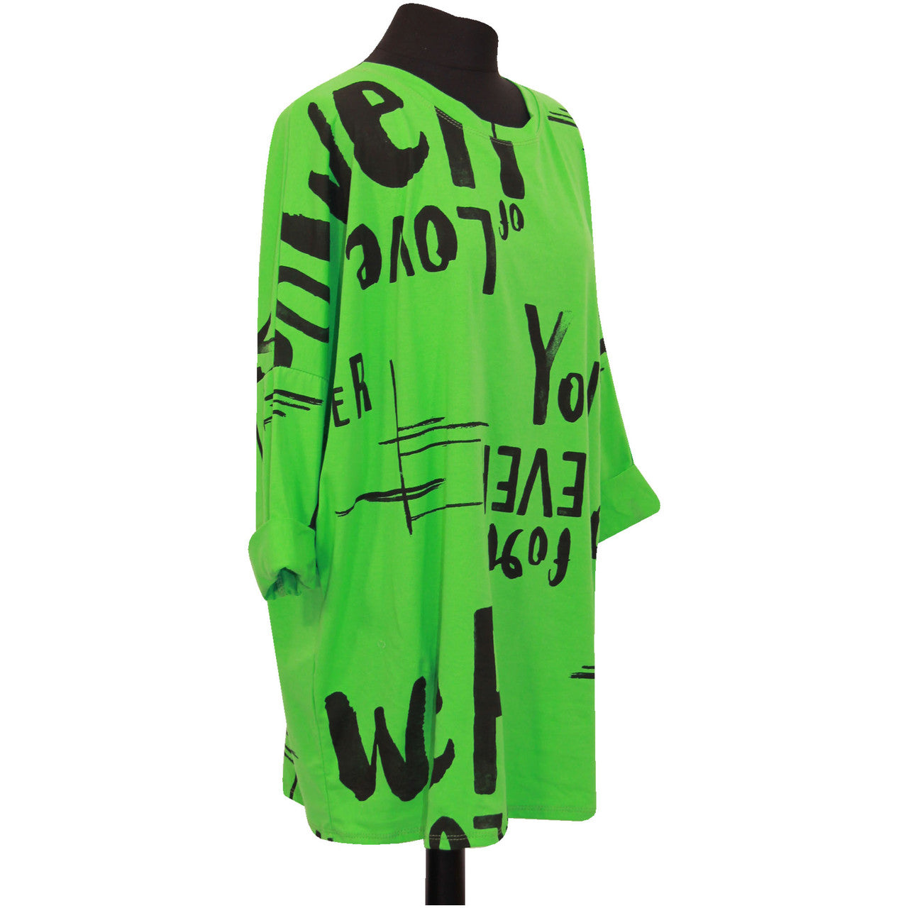 T-shirt d'été pour femme avec imprimé graffiti haut italien