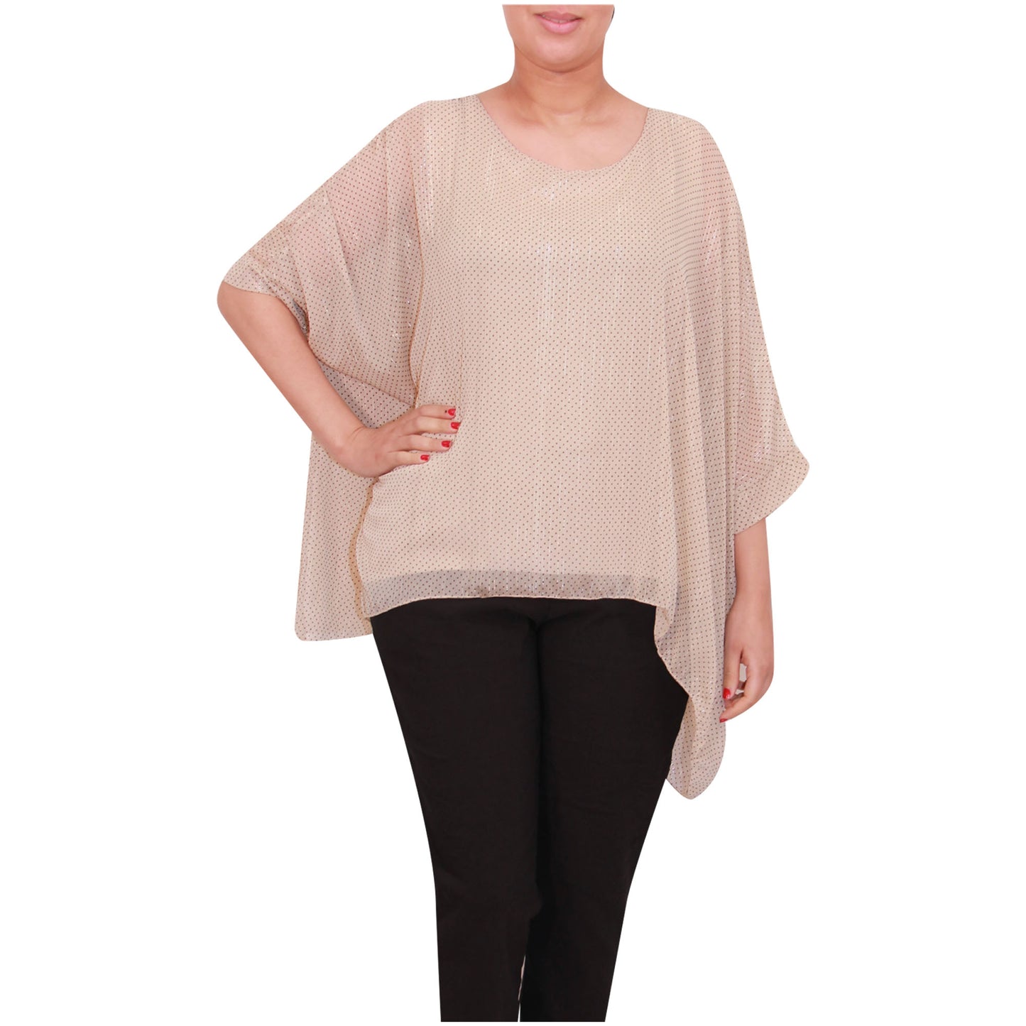 Haut femme kimono chemisier en mousseline de soie