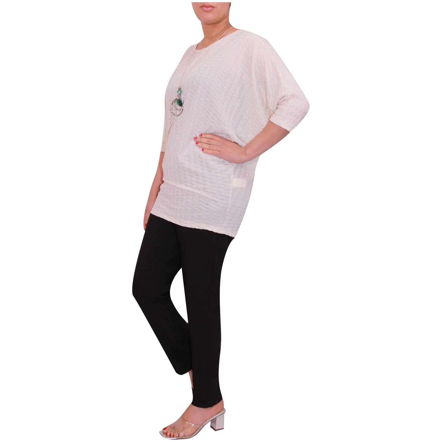 Haut de pêche Batwing pour femme avec imprimé peau