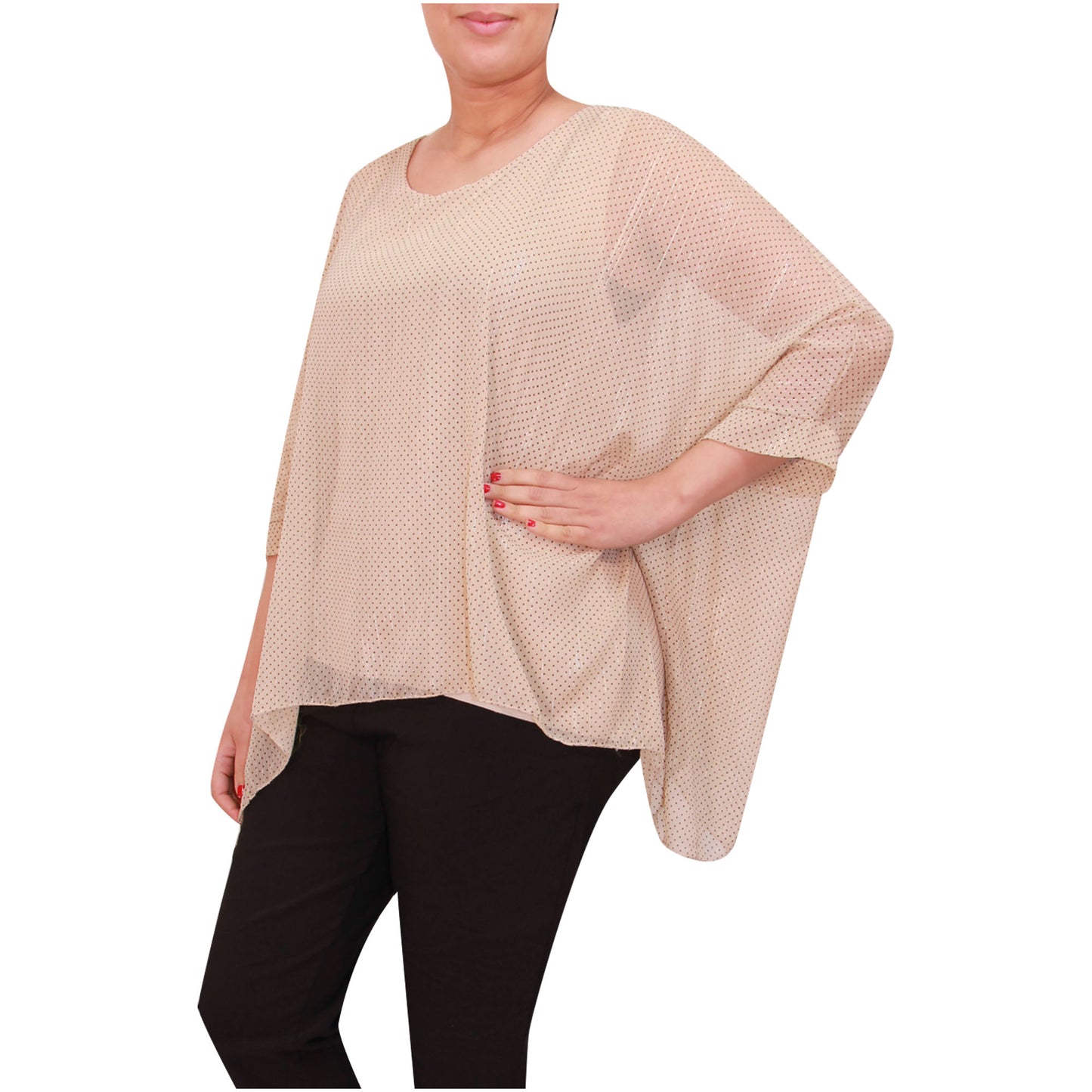 Haut femme kimono chemisier en mousseline de soie