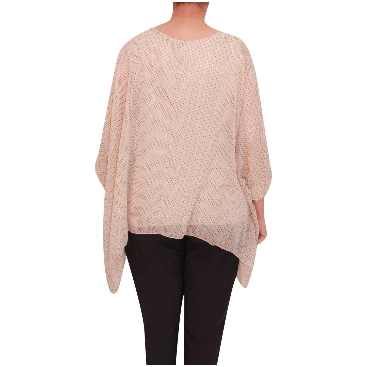 Haut femme kimono chemisier en mousseline de soie