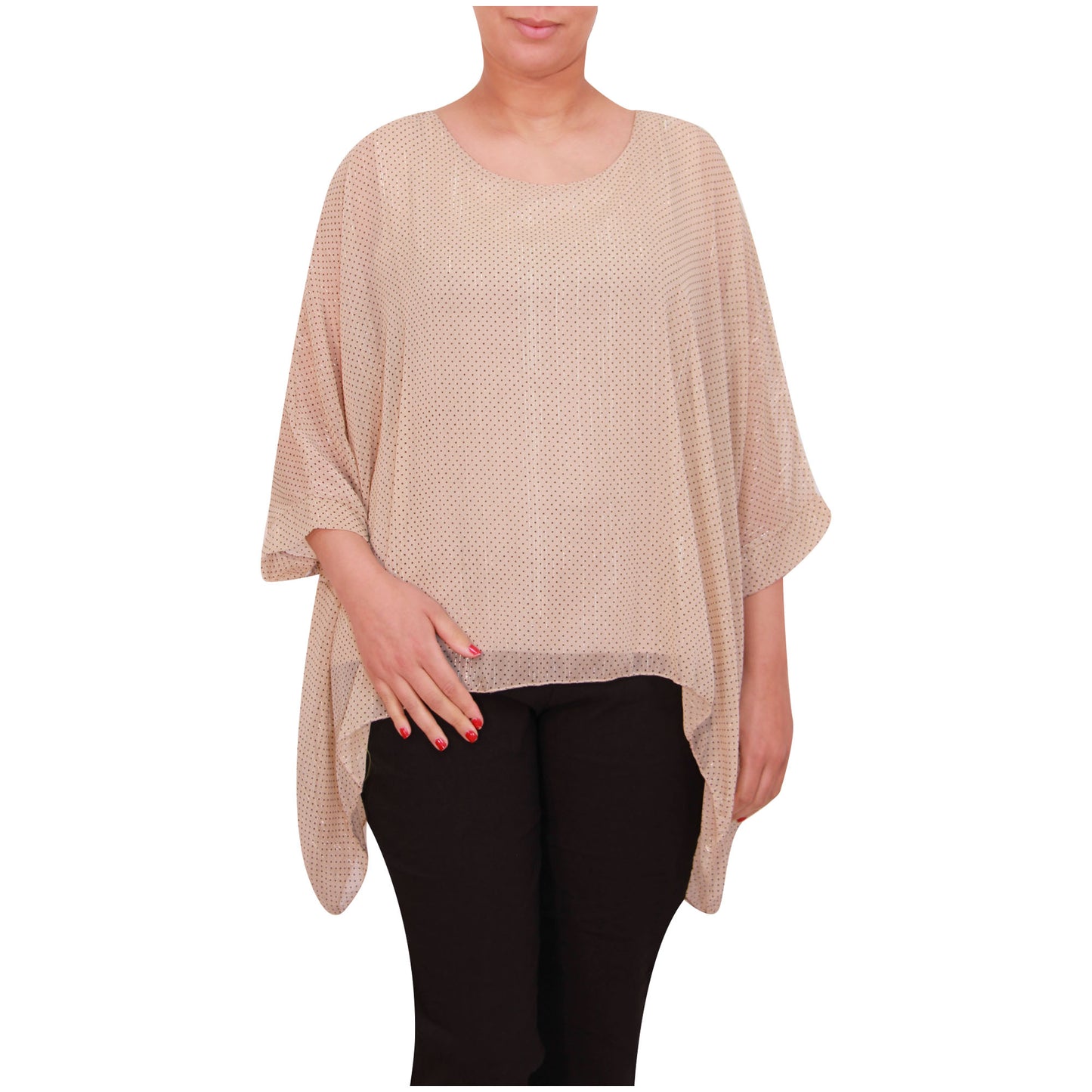 Haut femme kimono chemisier en mousseline de soie