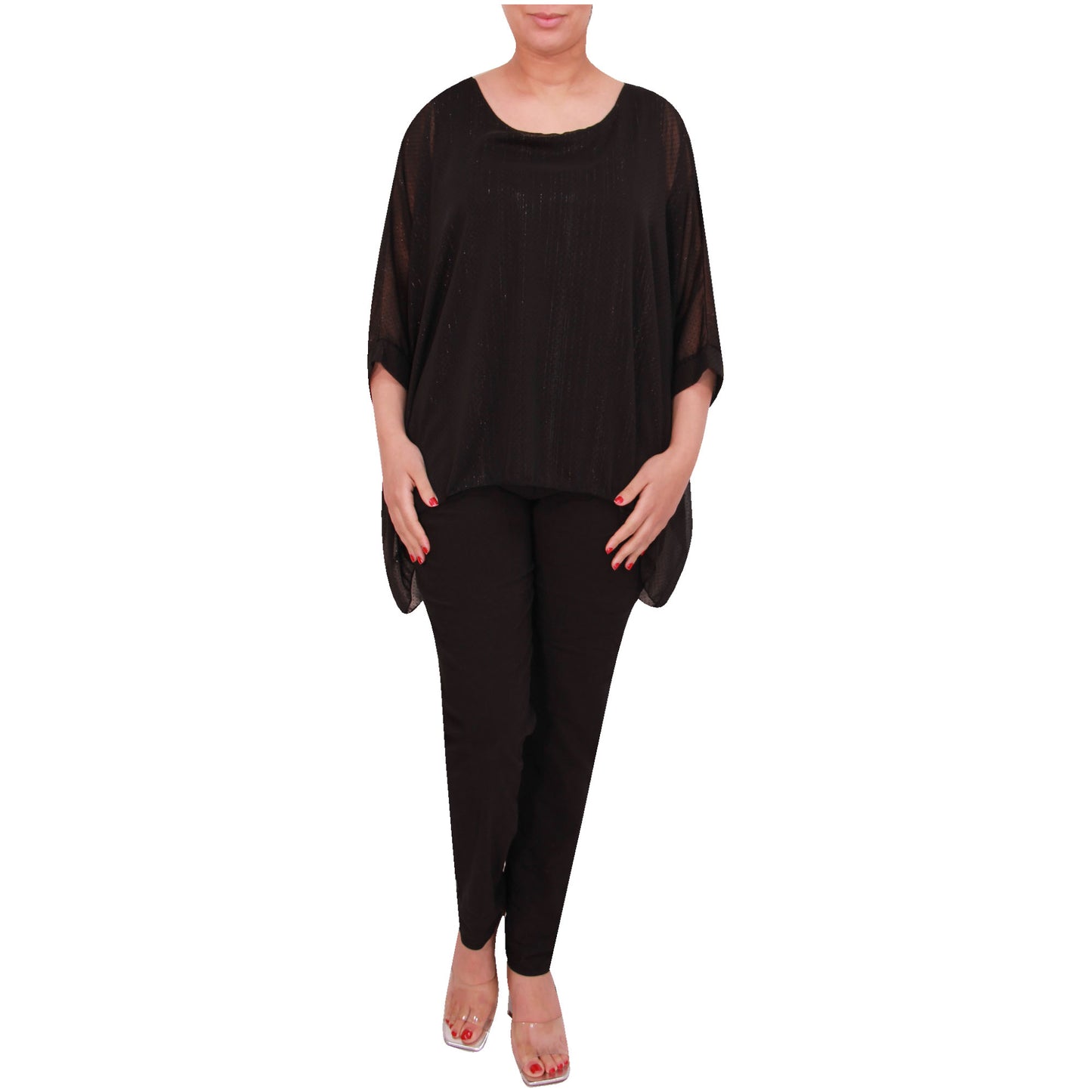 Haut femme kimono chemisier en mousseline de soie
