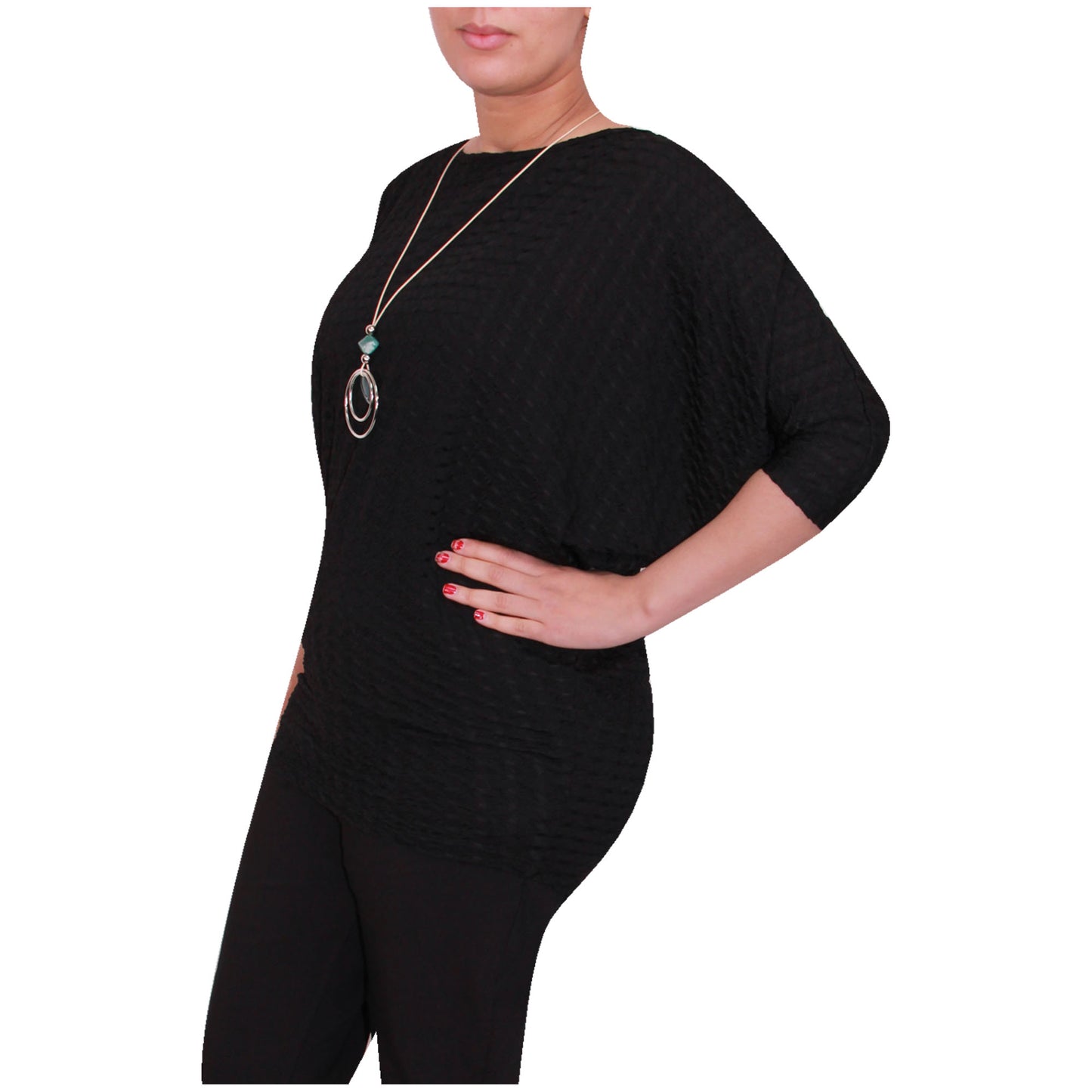 Haut de pêche Batwing pour femme avec imprimé peau