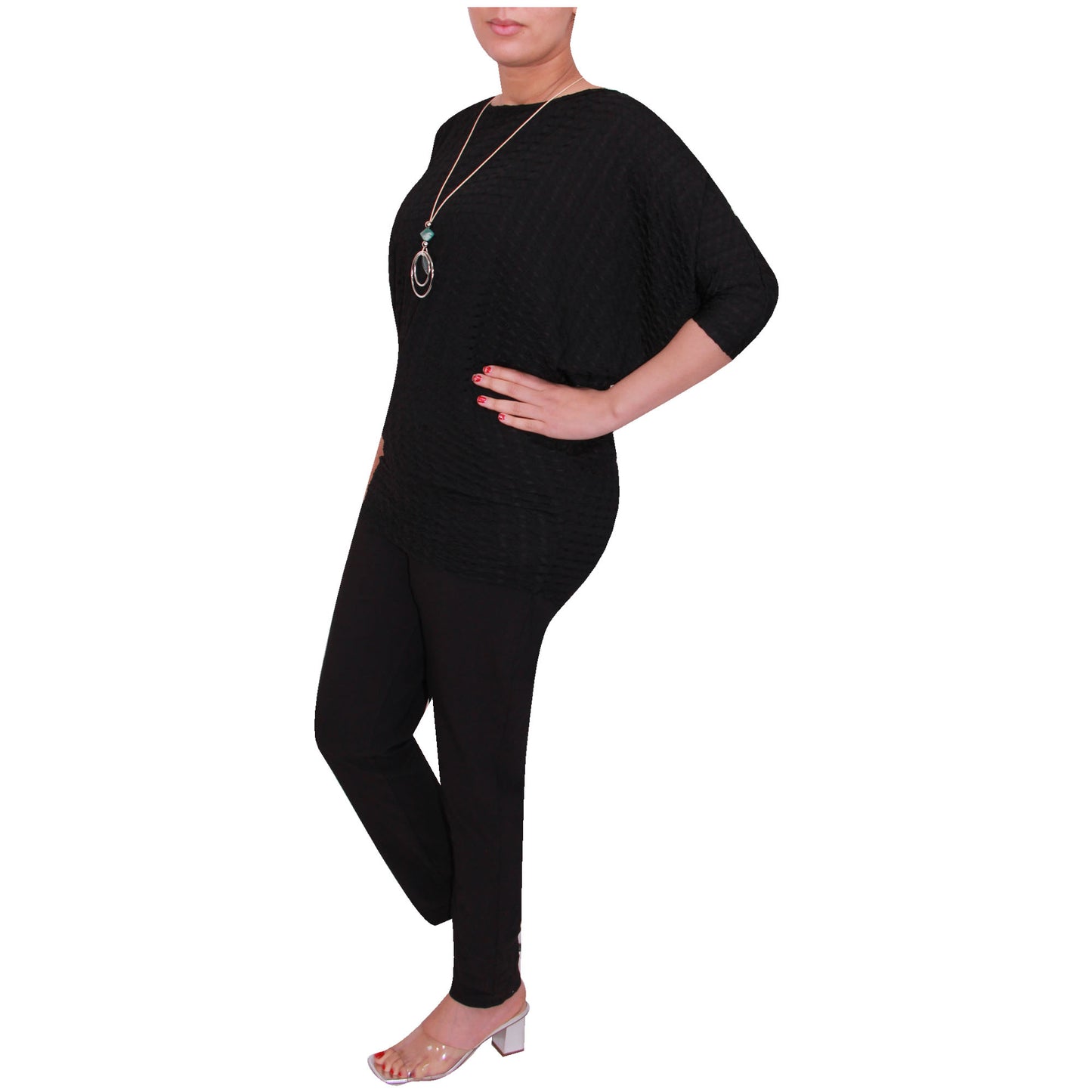 Haut de pêche Batwing pour femme avec imprimé peau