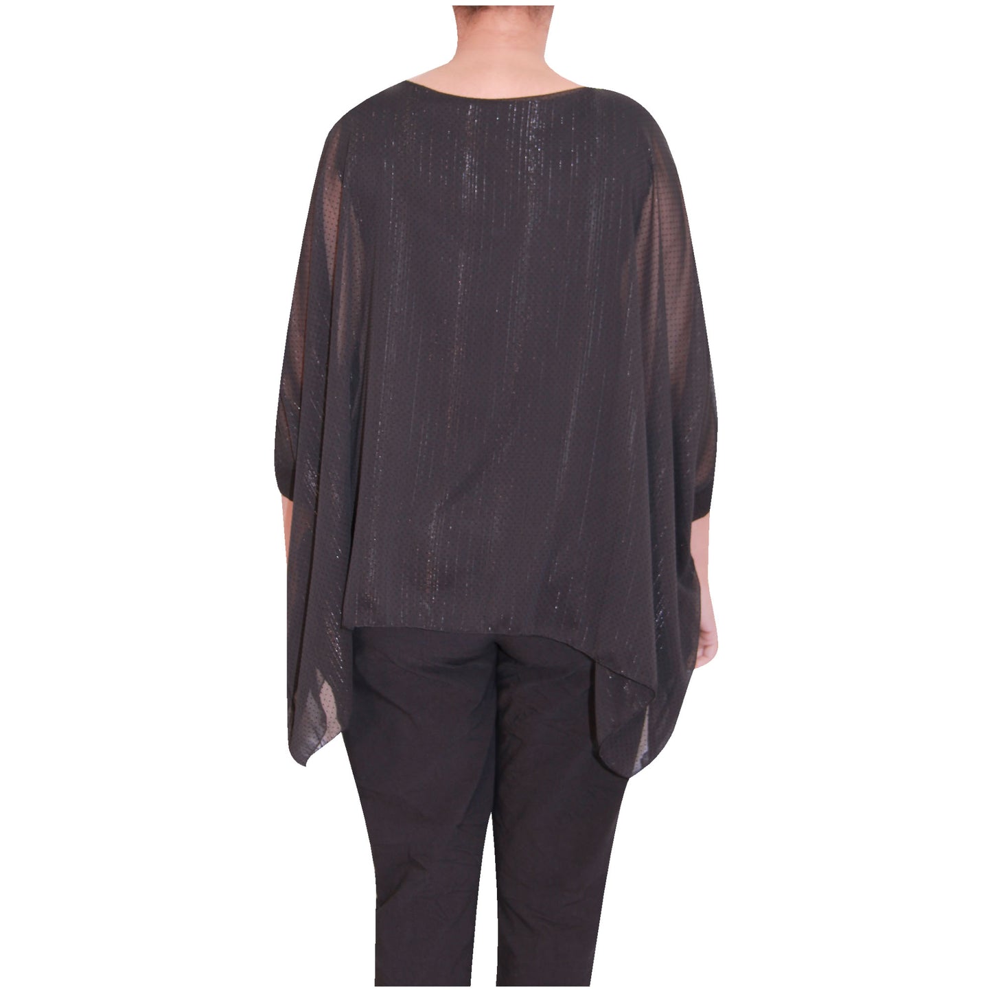 Haut femme kimono chemisier en mousseline de soie