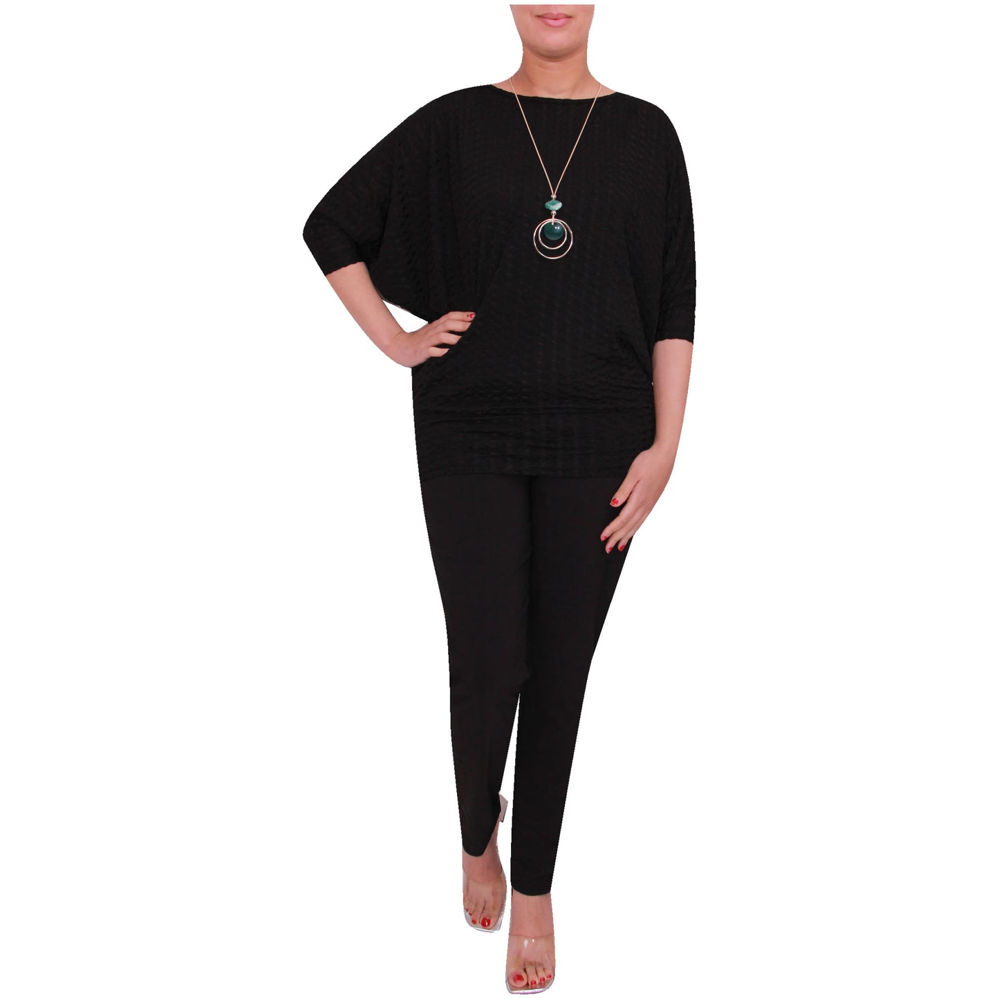 Haut de pêche Batwing pour femme avec imprimé peau