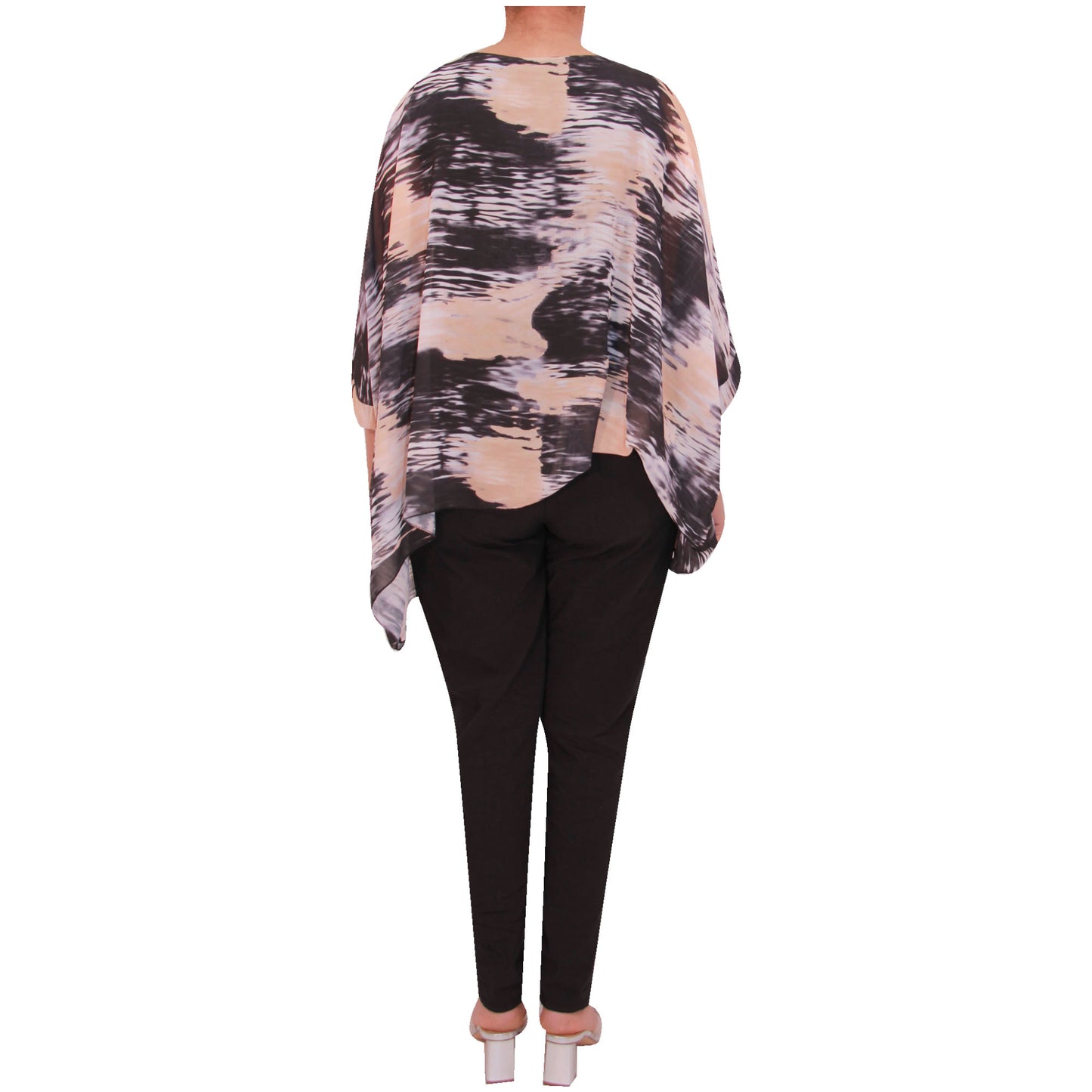 Top femme chemisier en mousseline de soie Tie Dye